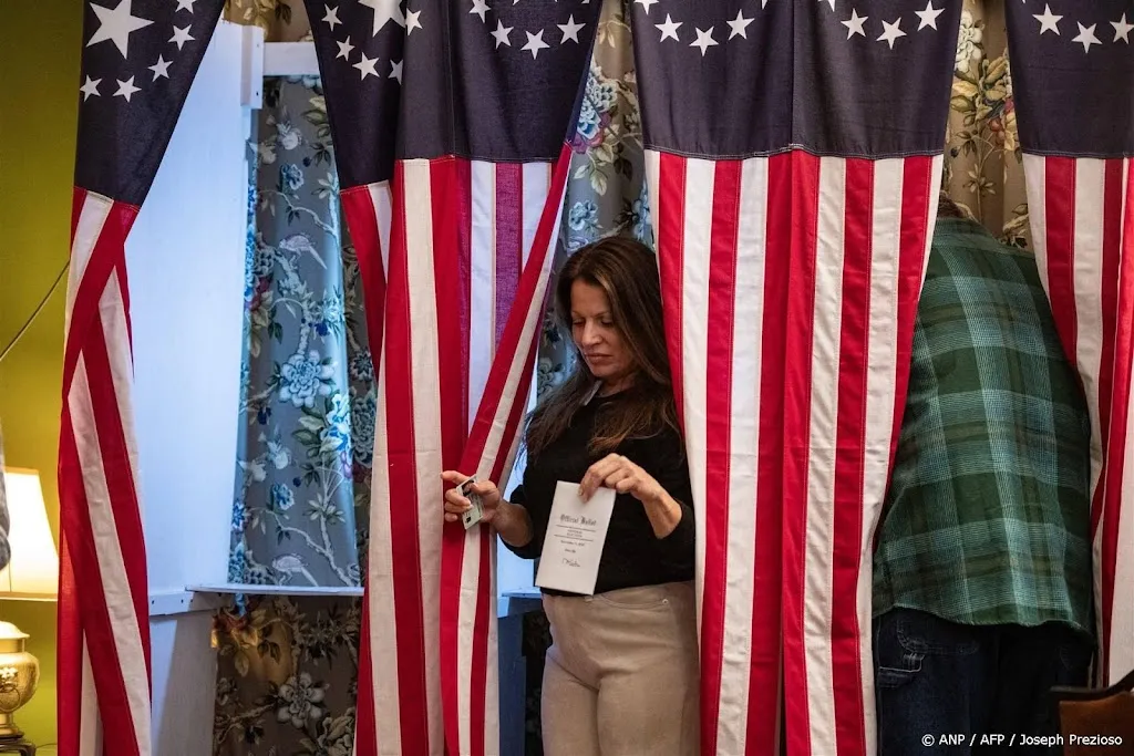 Eerste uitslag: drie stemmen voor Harris en drie voor Trump