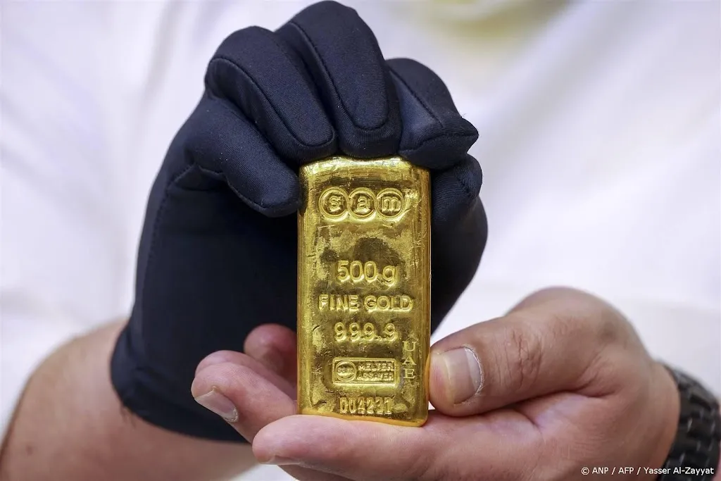 Goud koerst af op sterkste weekwinst in ruim jaar tijd