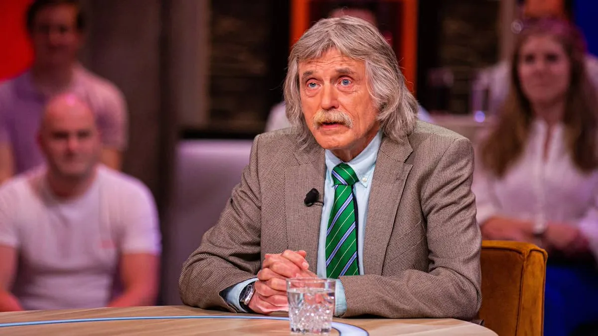 Johan Derksen loopt live weg. Ruzie of aanstellerij? Morgen terug of nooit meer?