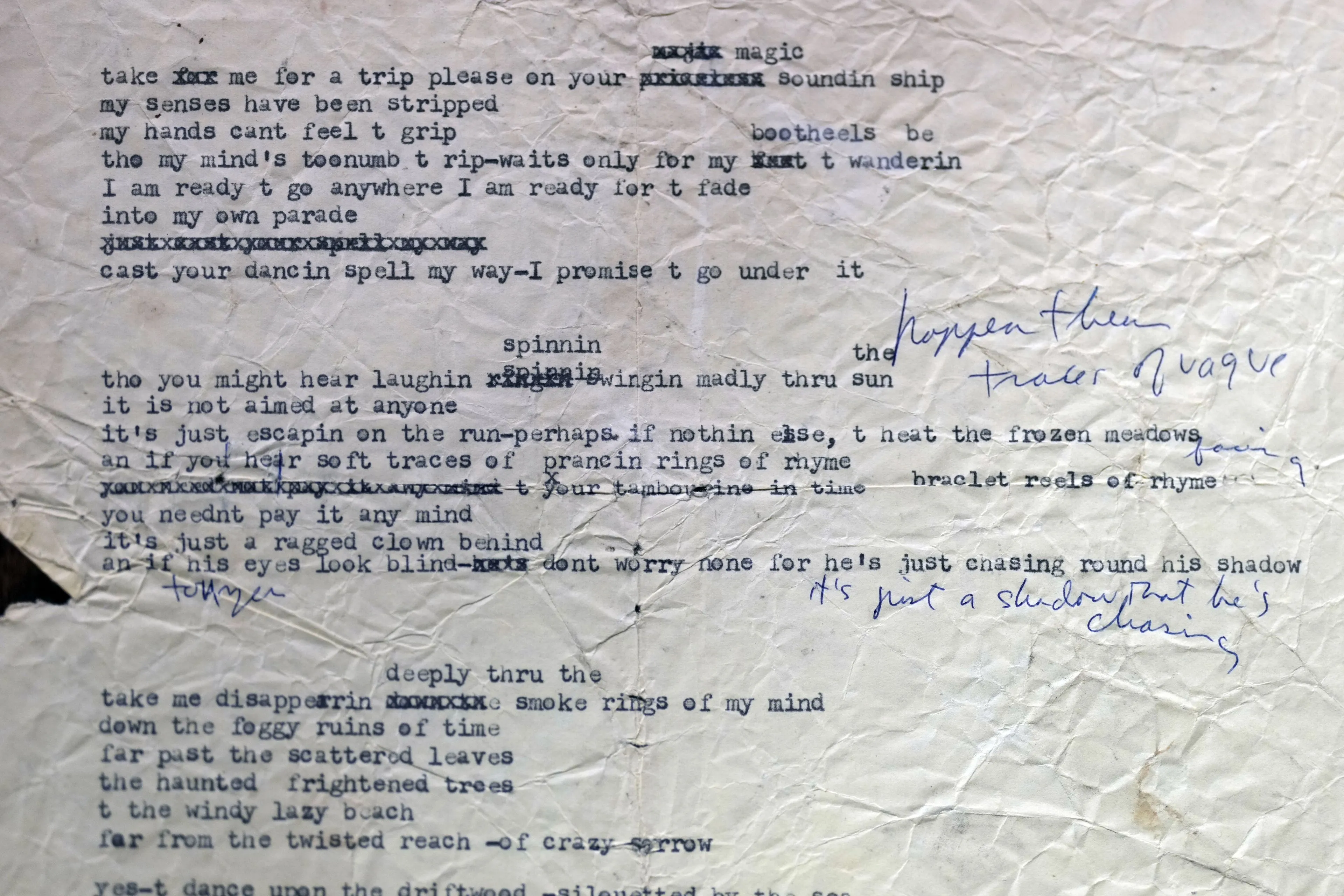 Weggegooide kladjes van Bob Dylan brengen op veiling recordbedrag op