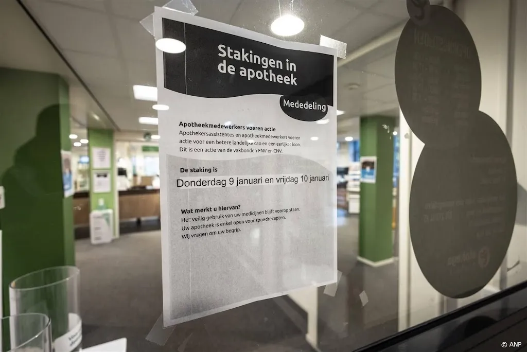 Medewerkers apotheken staken voor meer loon