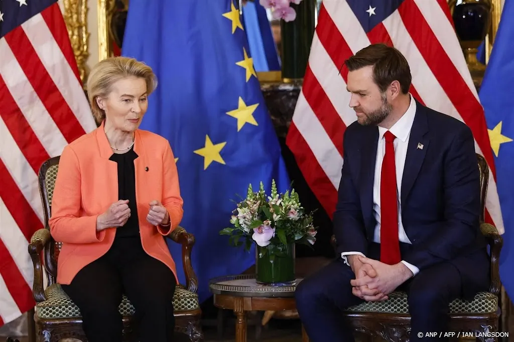 Von der Leyen hamert in gesprek met Vance op eerlijke handel