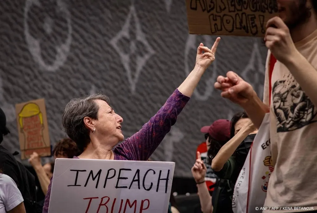 Weer massale demonstraties in VS  tegen Trump