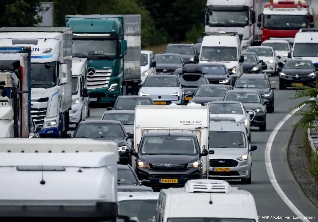 Vakantiedrukte op de Europese wegen