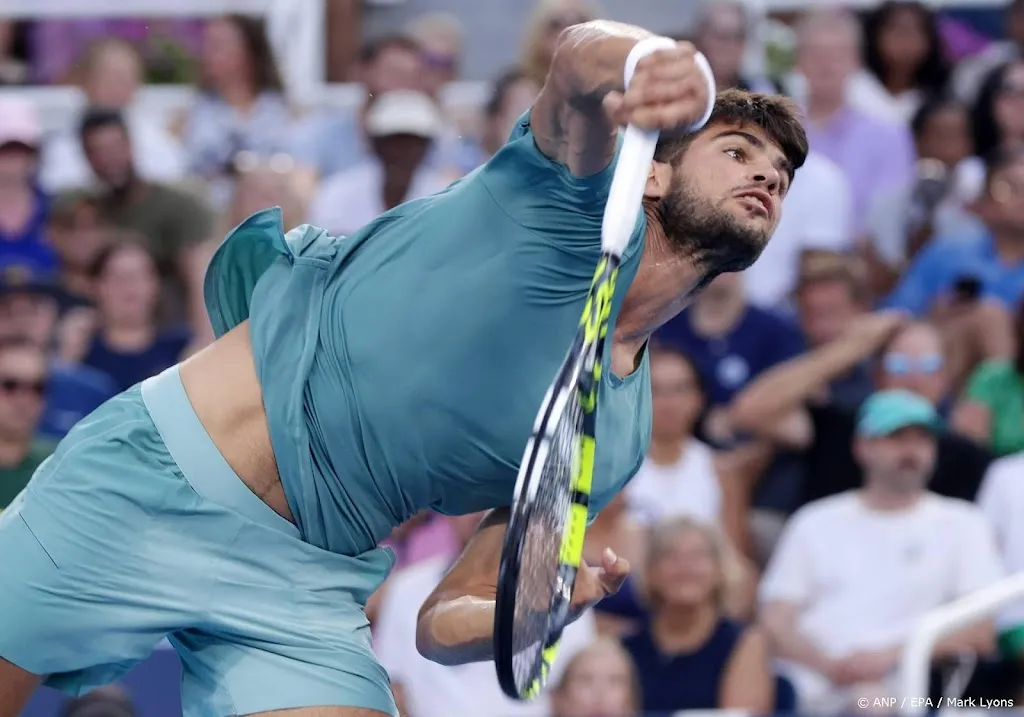 Alcaraz wint masters Cincinnati na opgave zieke Sinner