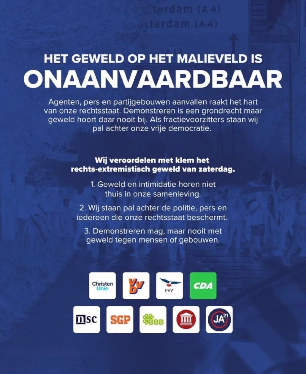 Linkse partijen steunen pamflet tegen extreemrechts met PVV niet