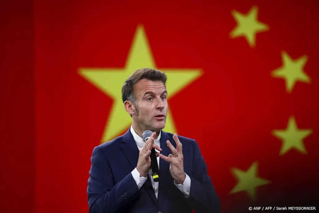 Macron dreigt China met heffingen om handelsoverschot met EU