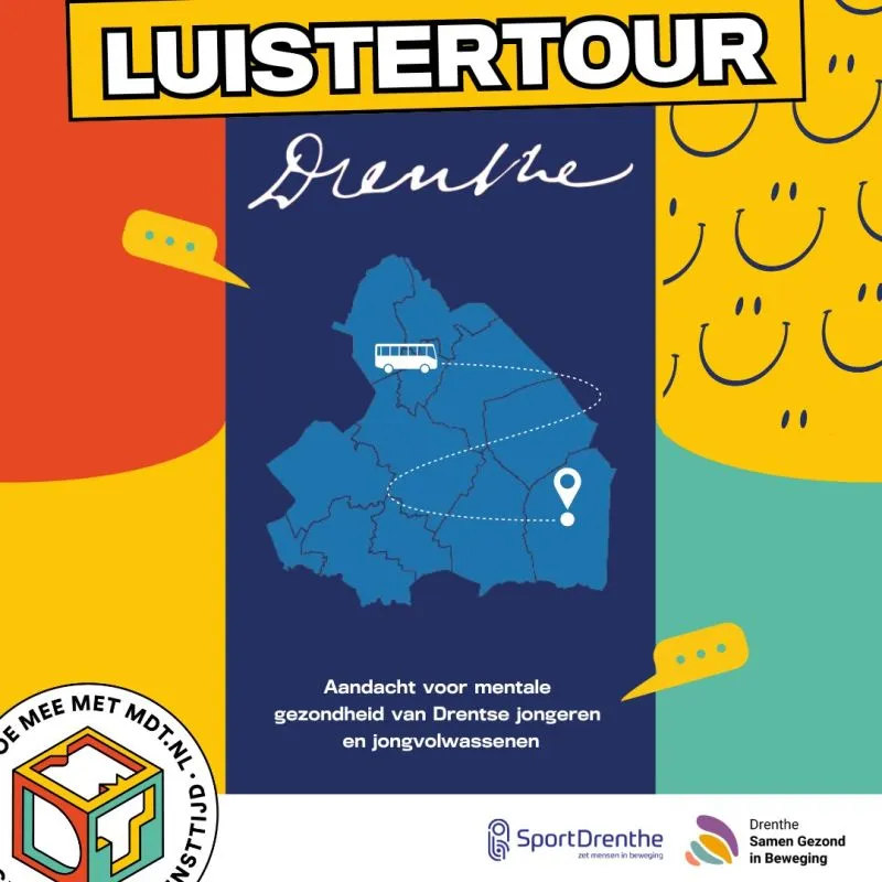 Luistertour Drenthe: aandacht voor de mentale gezondheid jongeren