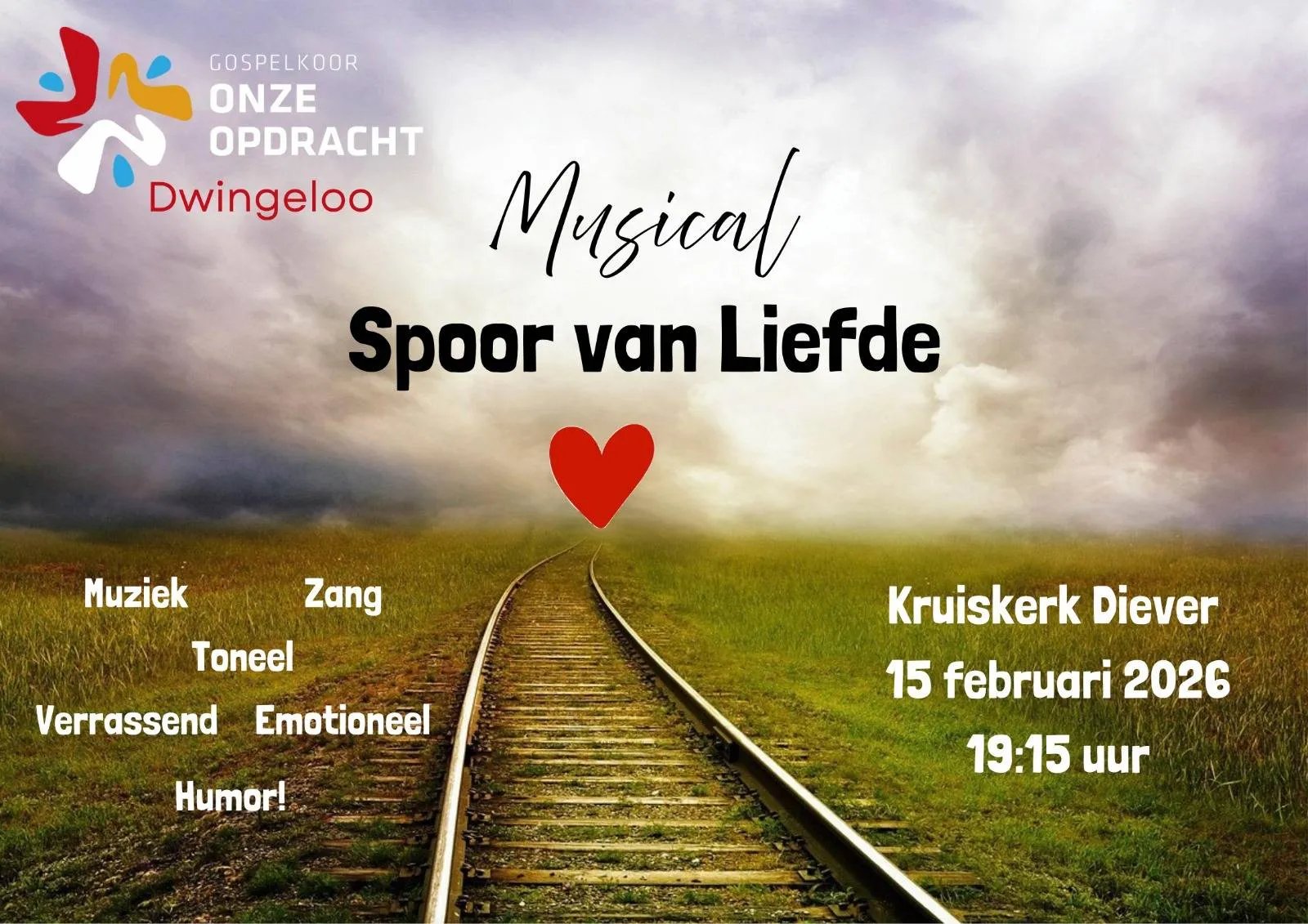 Diever Poster Musical 15 febr. 2026 Onze Opdracht