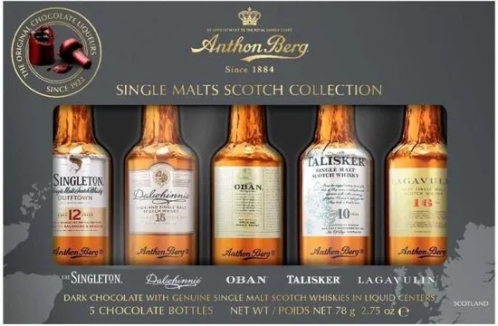 Whisky food & drinks: pure chocola met whisky (leuk als cadeau!)