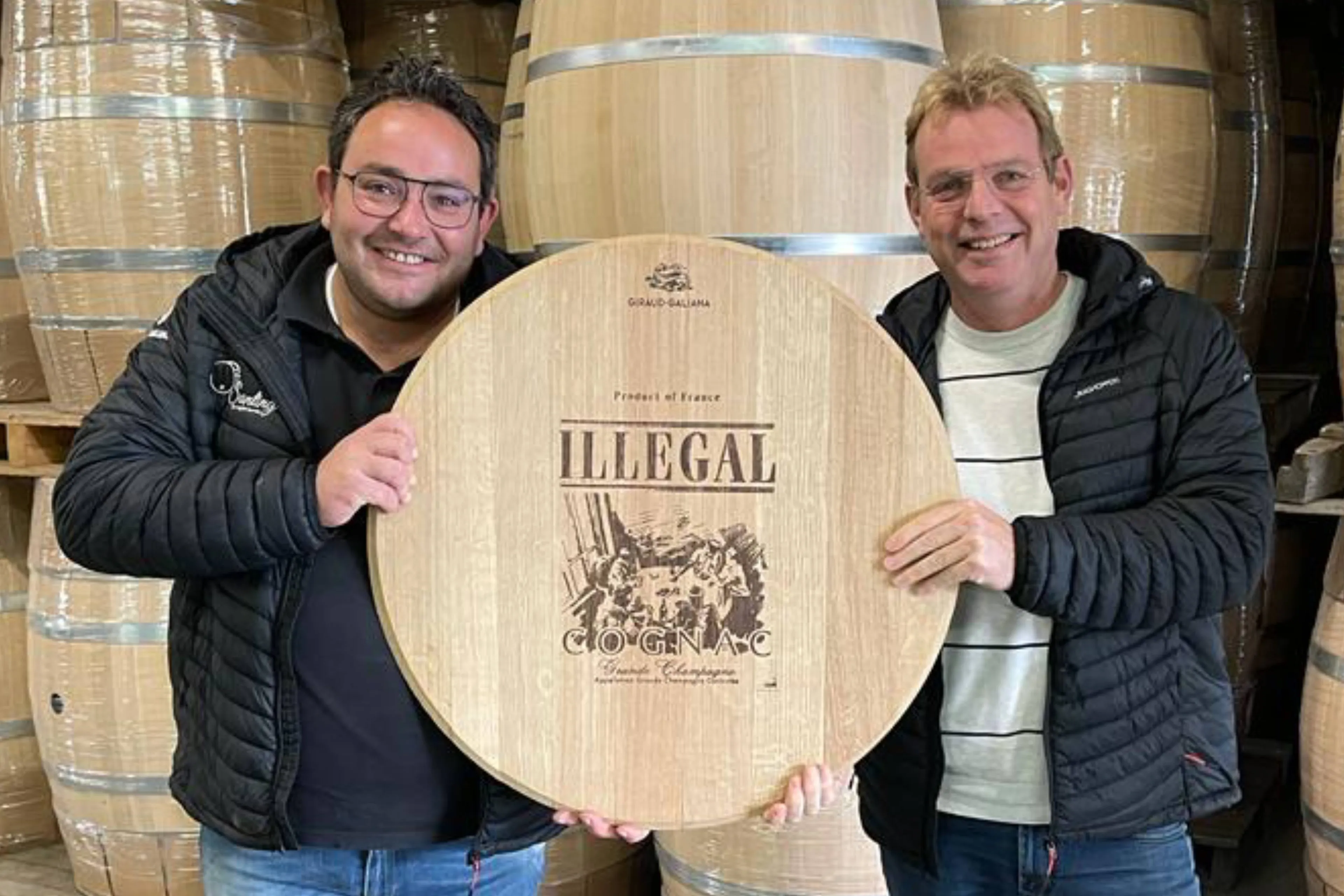 santing illegal cognac barrel