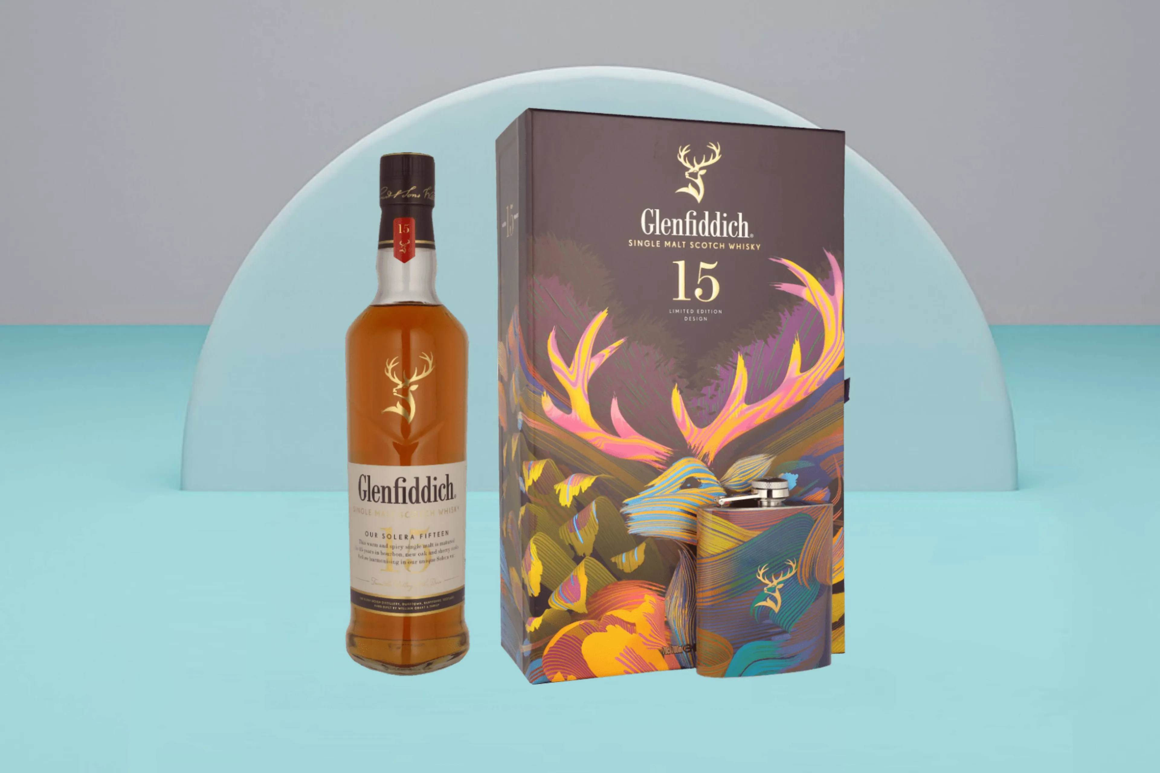 Prachtige Limited Edition giftset te koop van Glenfiddich (mét heupflesje!)