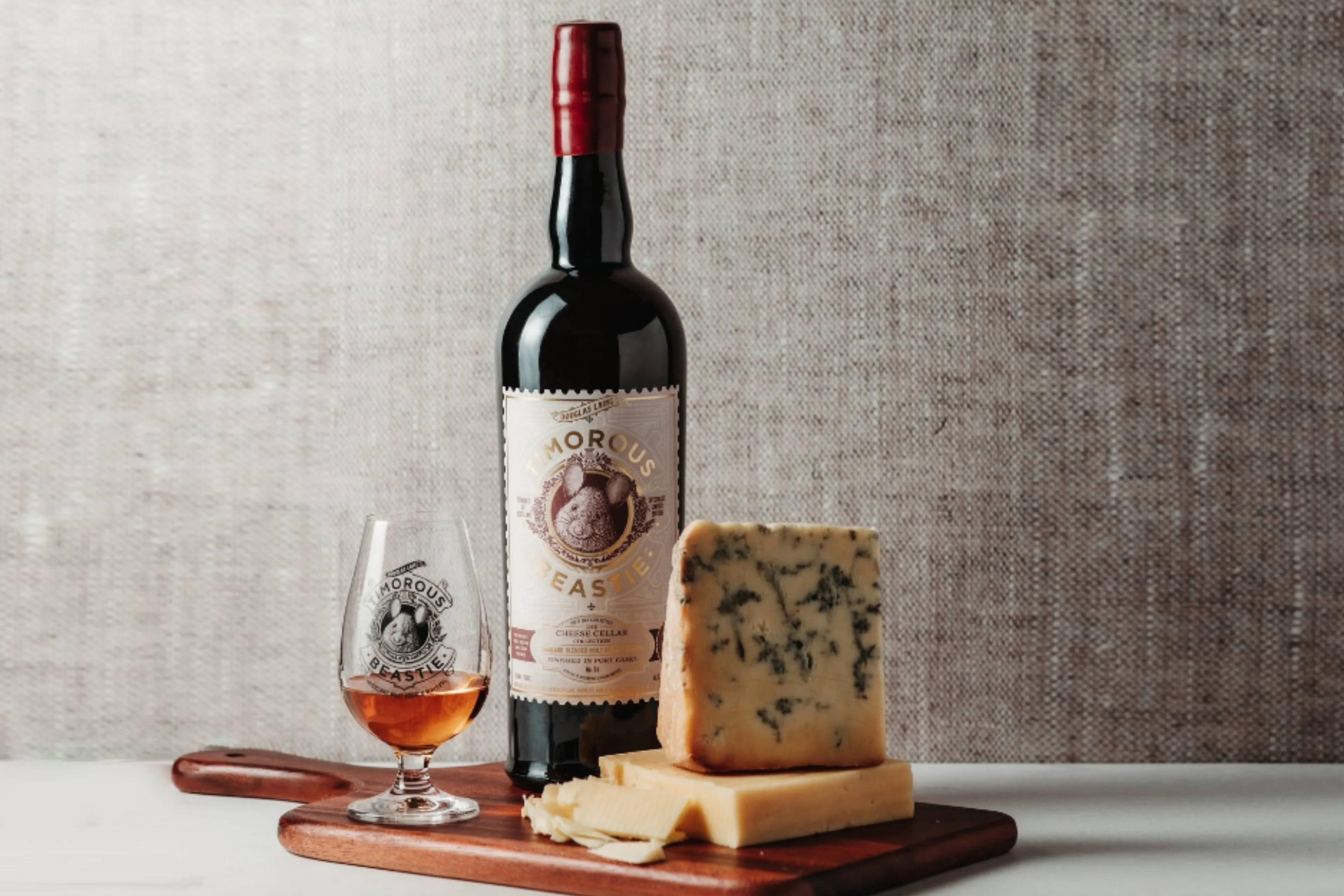 Douglas Laings nieuwe Timorous Beastie Port Finished whisky past perfect bij kaas