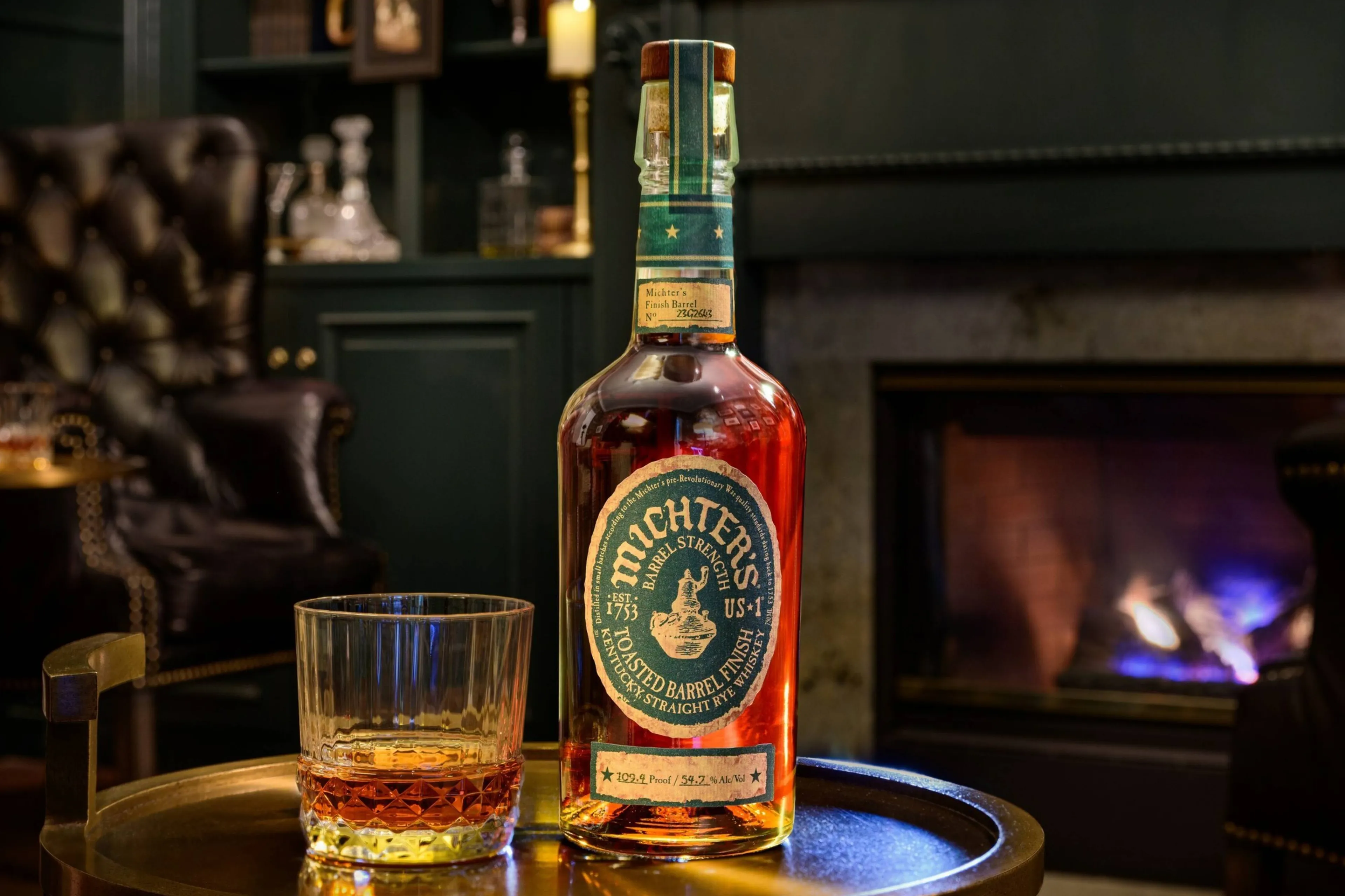 michters rye barrel