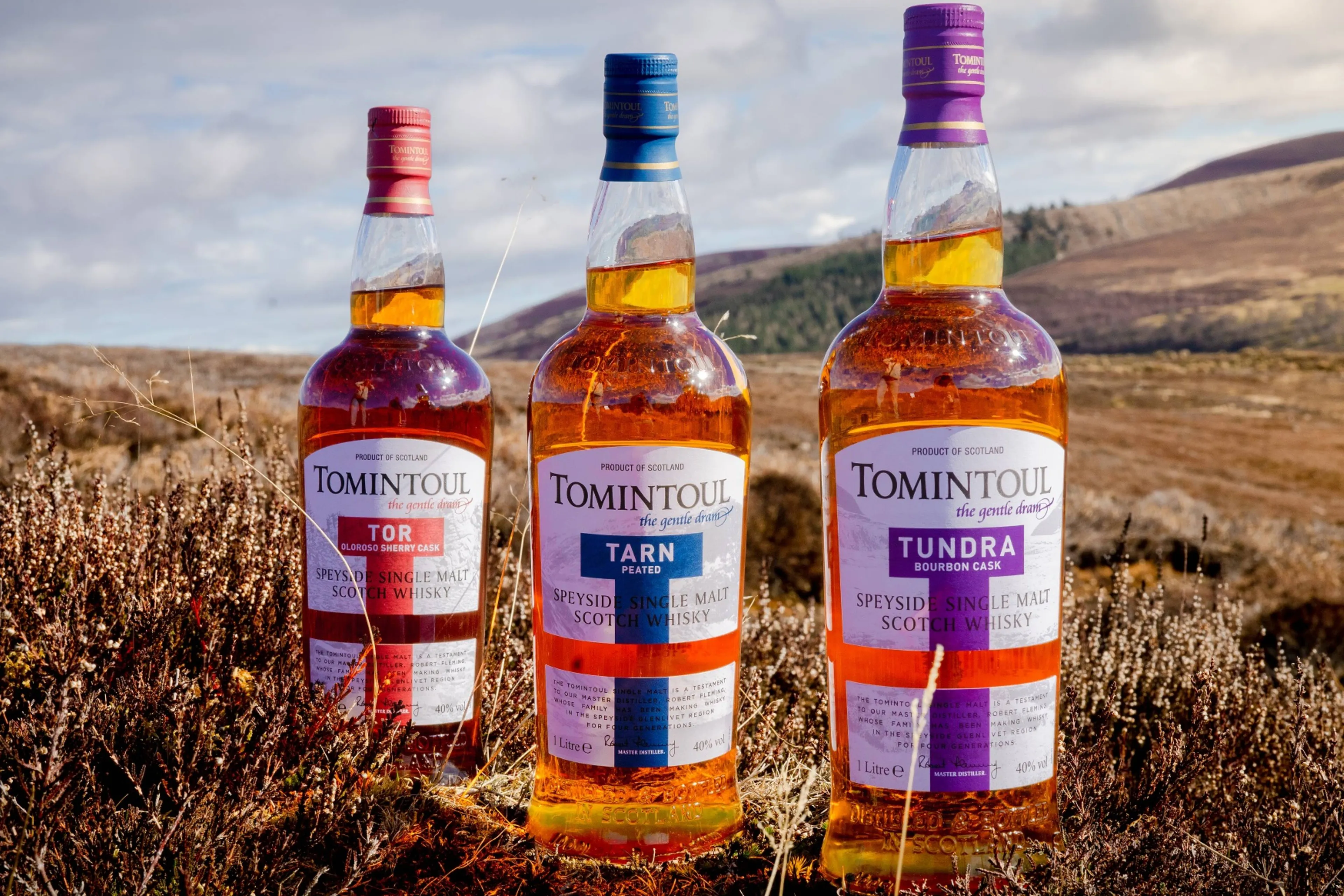 Tomintoul Distillery introduceert drie nieuwe travel retail whisky's
