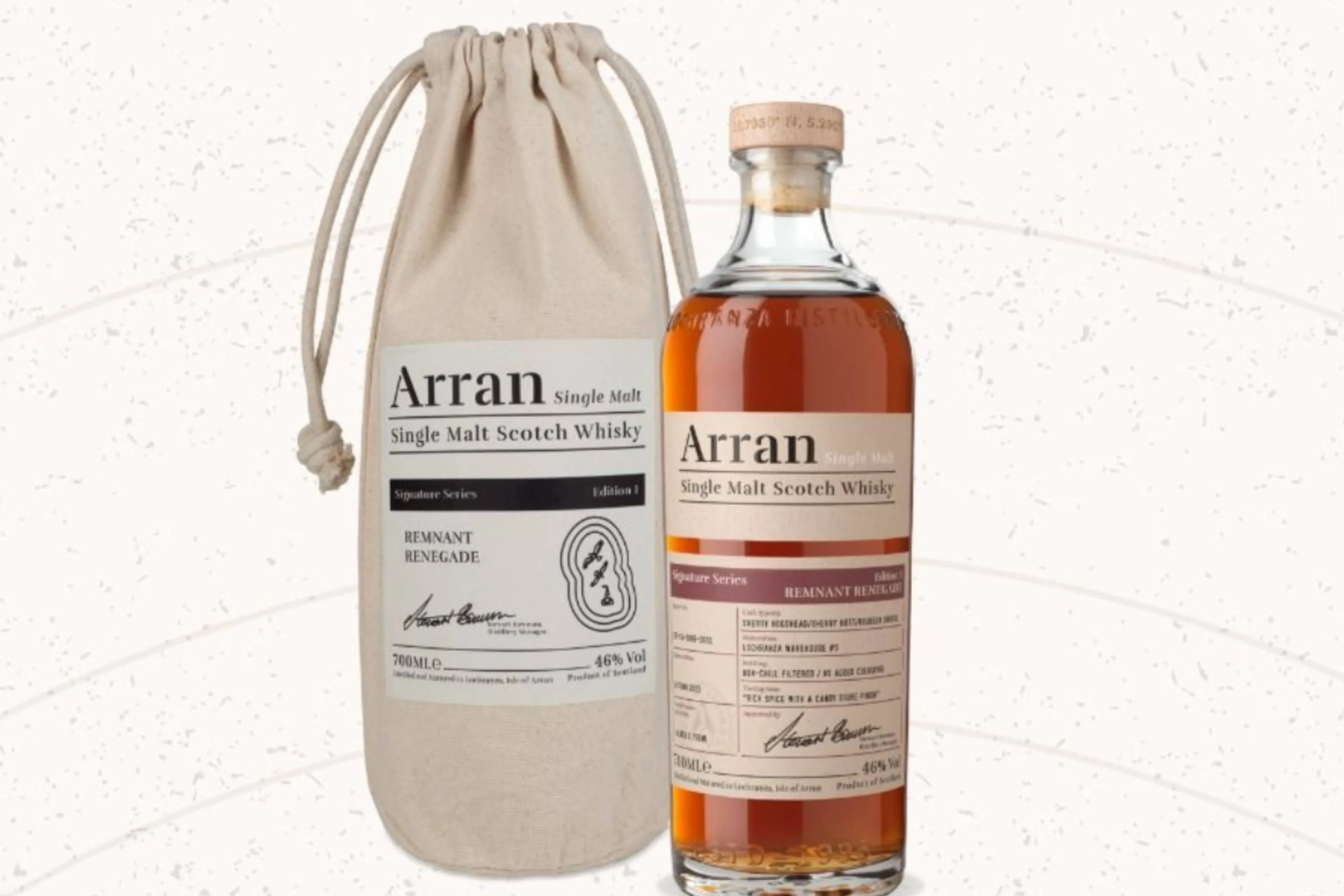 Arran trapt vierluik af met overgebleven whisky