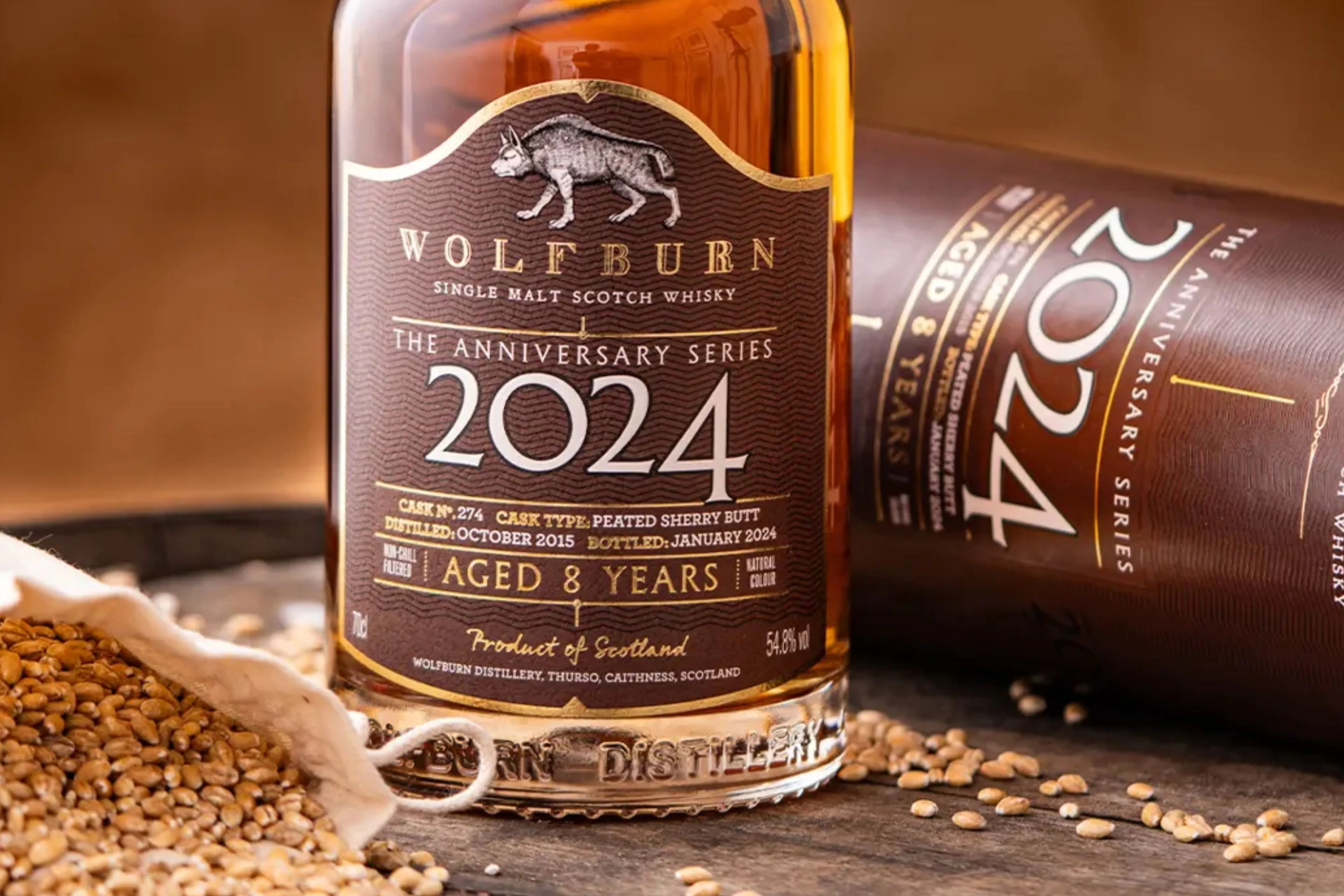 Wolfburn 2024 Anniversary Series single malt whisky nu te koop