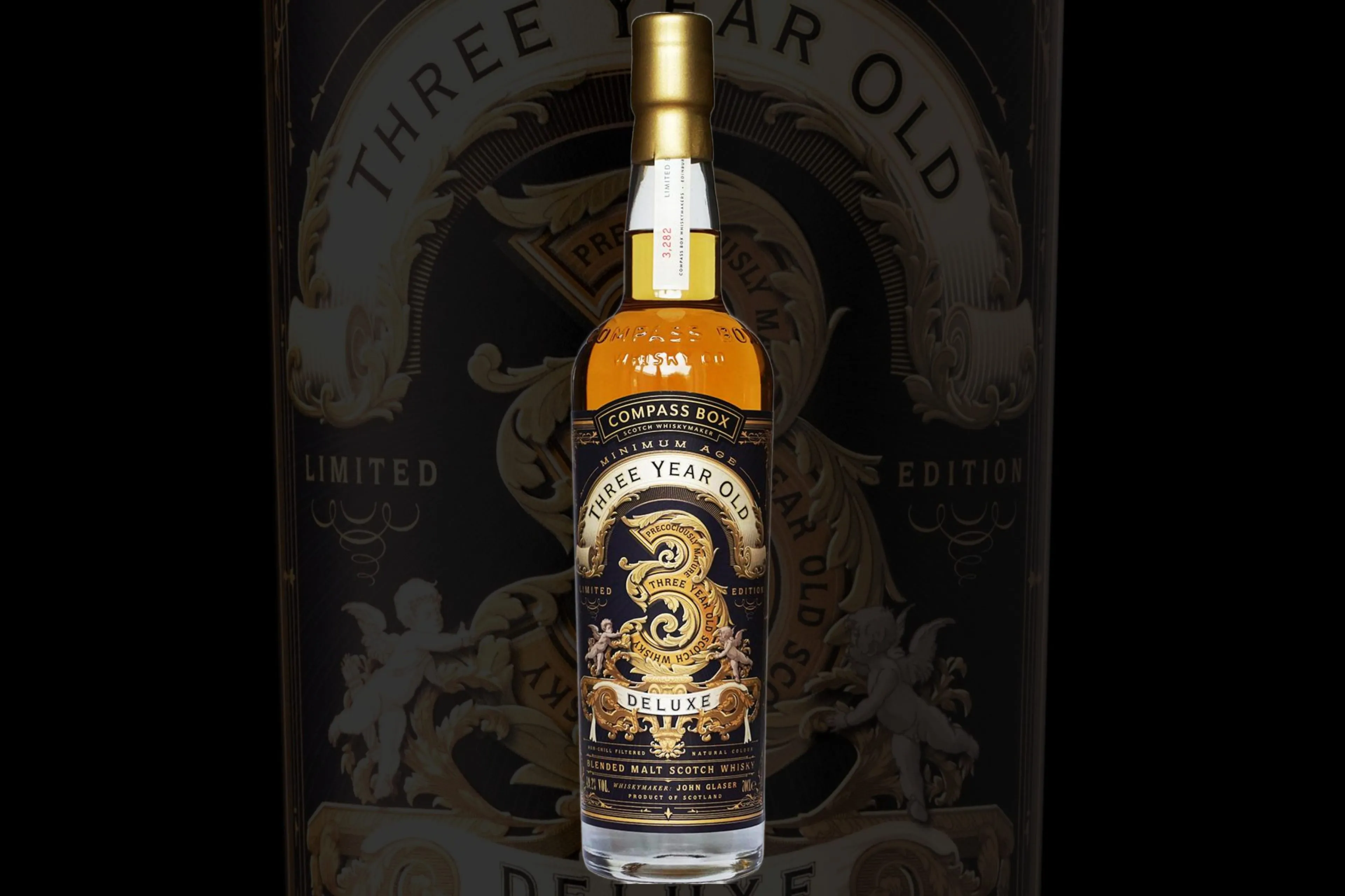 compass box three year old deluxe whisky