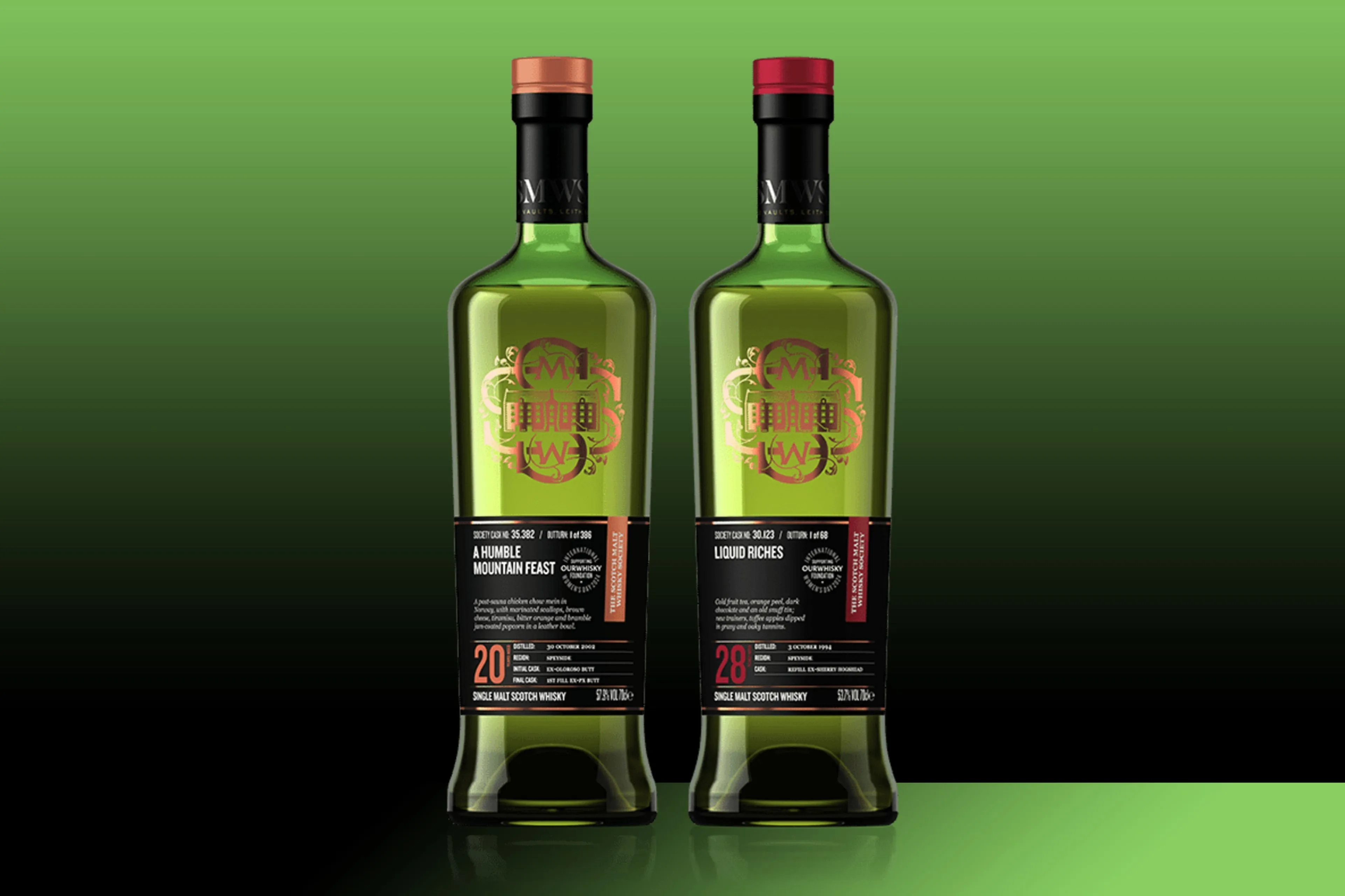 SMWS brengt twee nieuwe whisky’s uit van 20 en 28 jaar