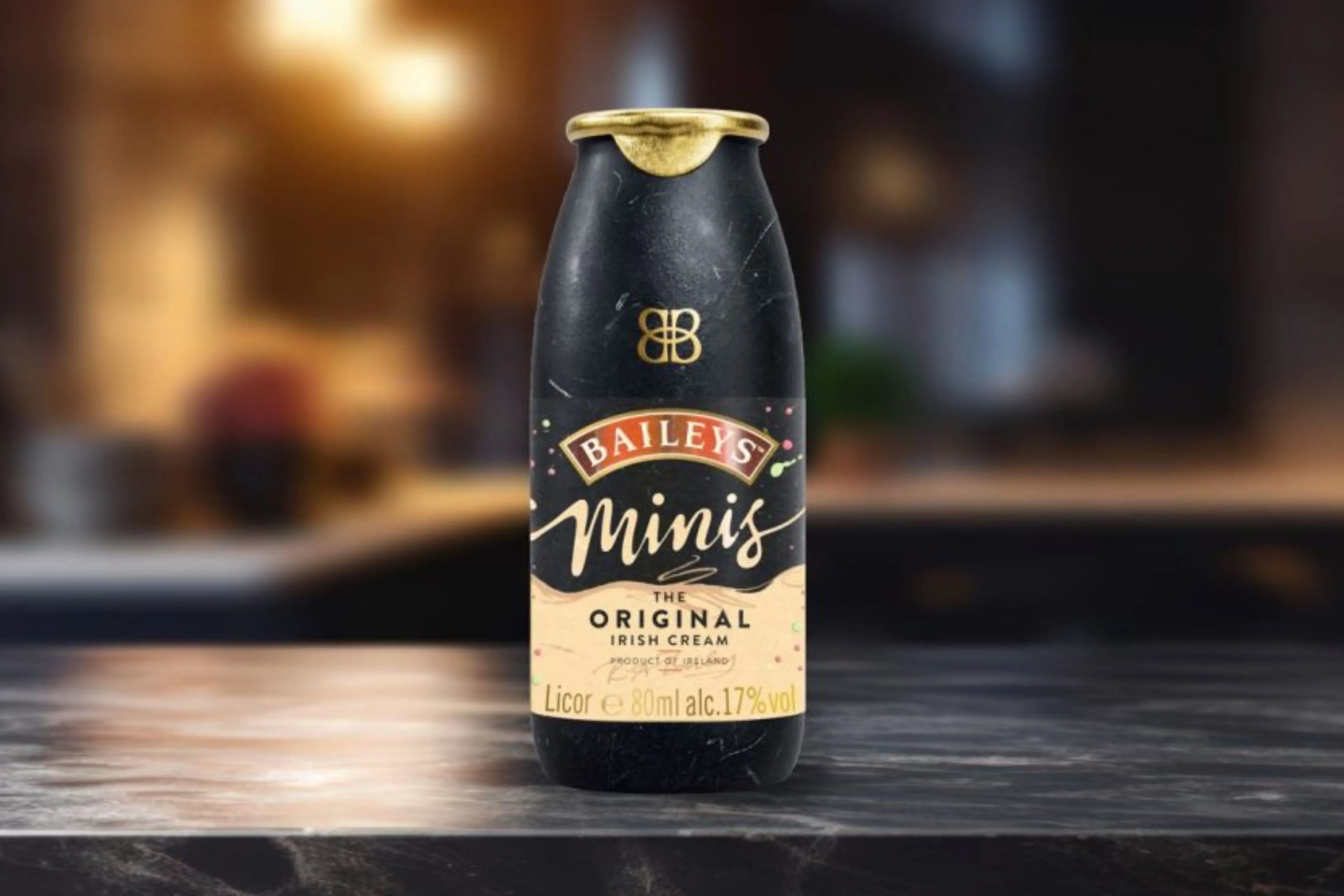 baileys paper bottle