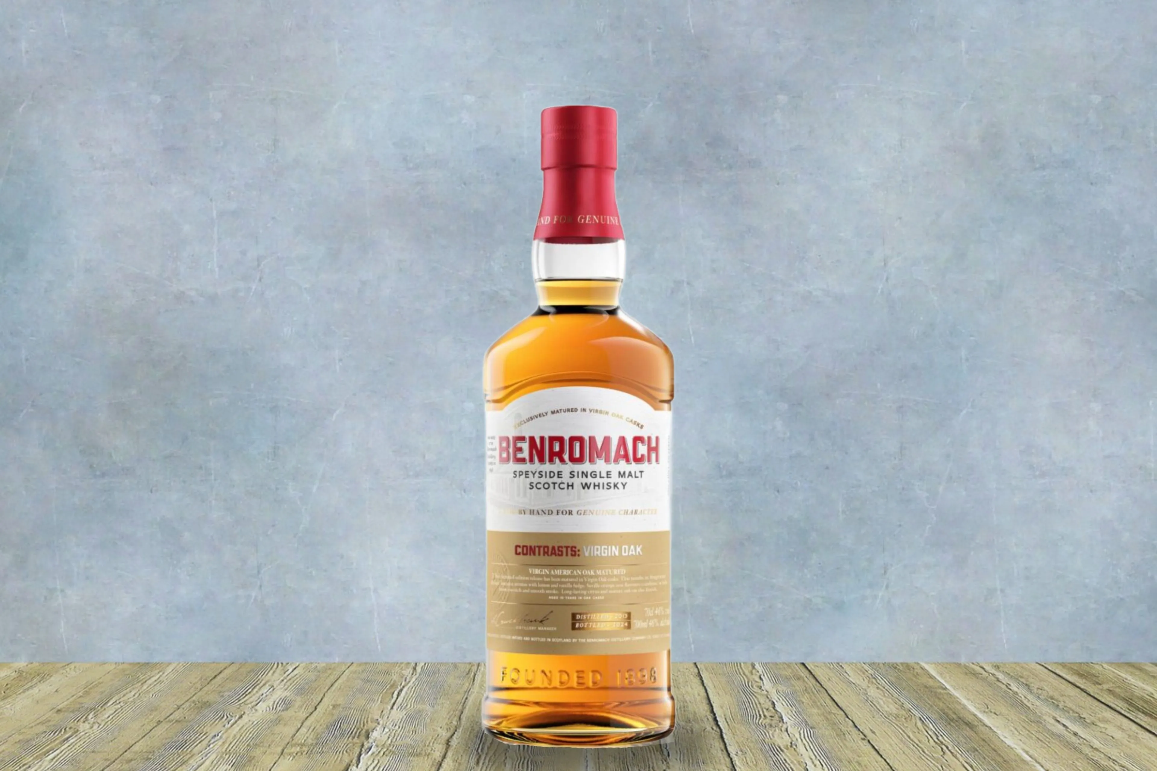benromach contrasts virgin oak single malt whisky