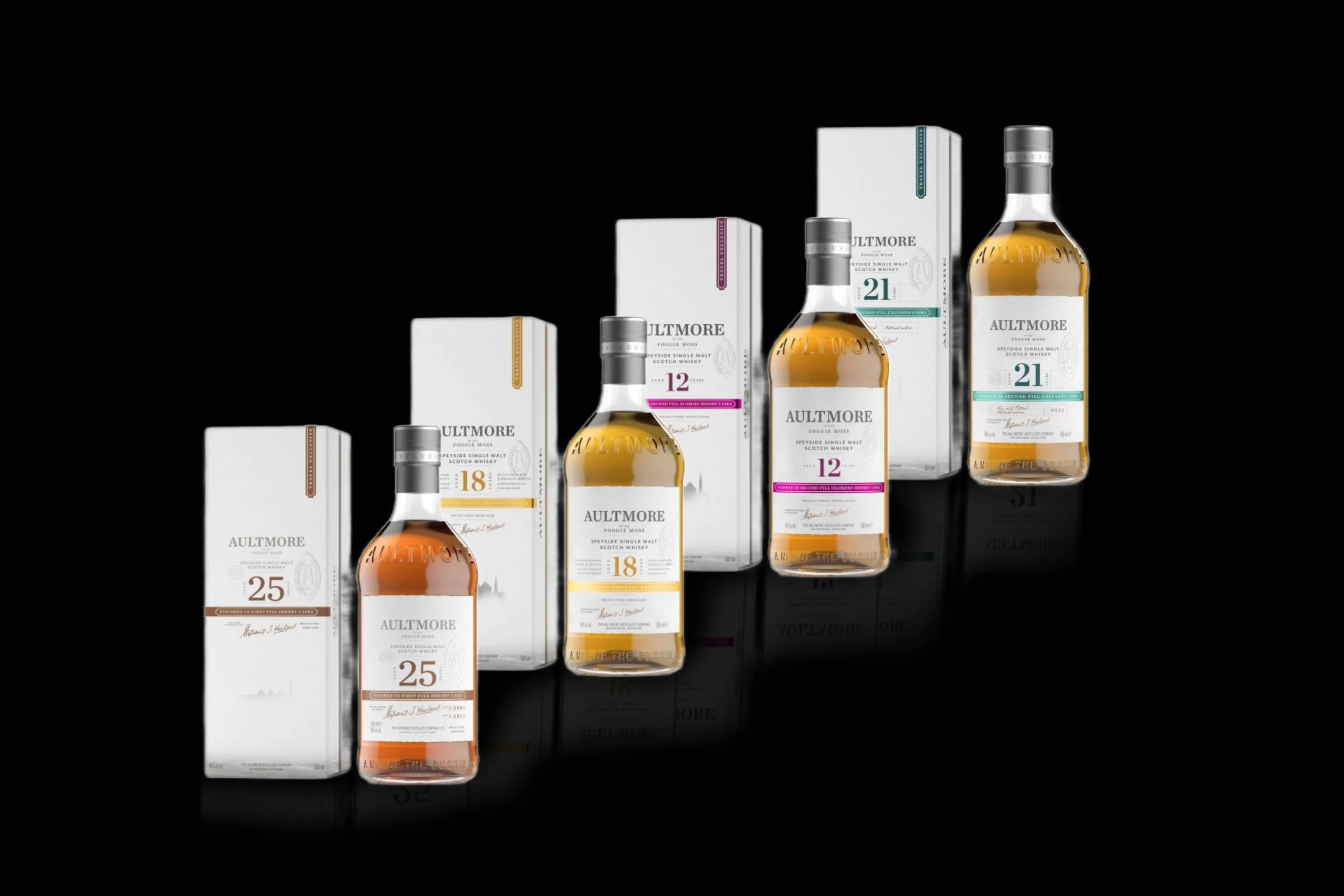 aultmore cask finish collection whisky