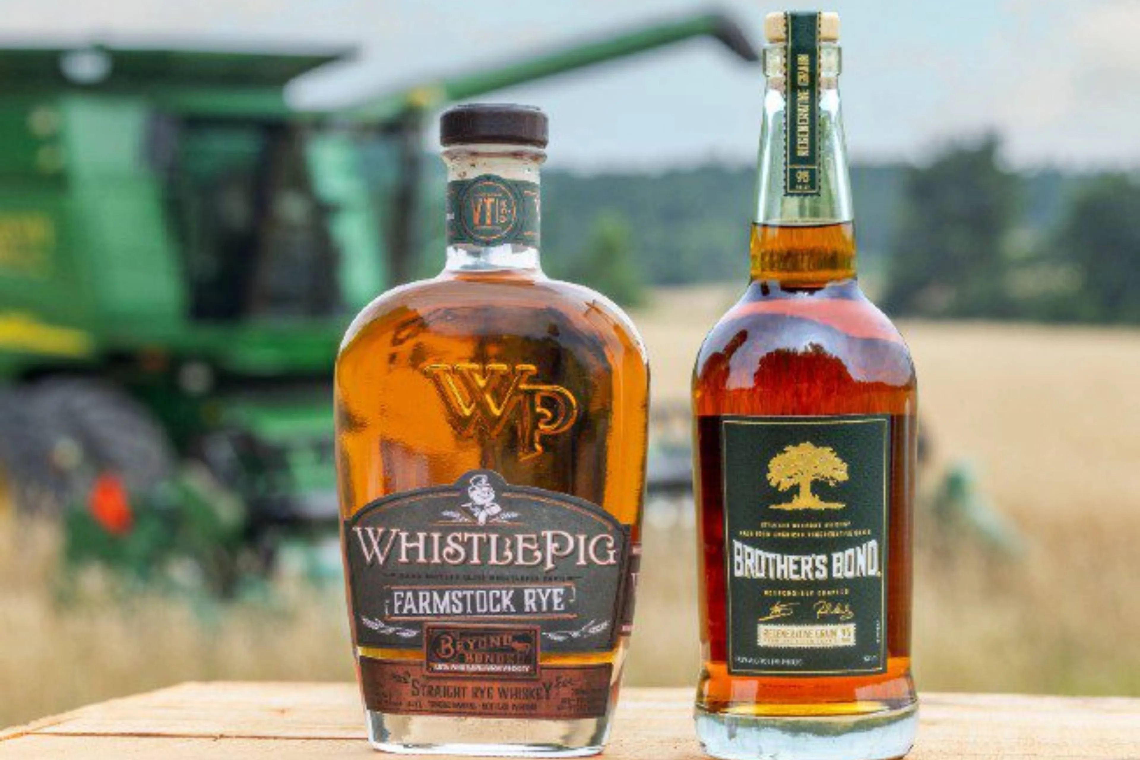 brothers bond bourbon whistlepig farmstock rye