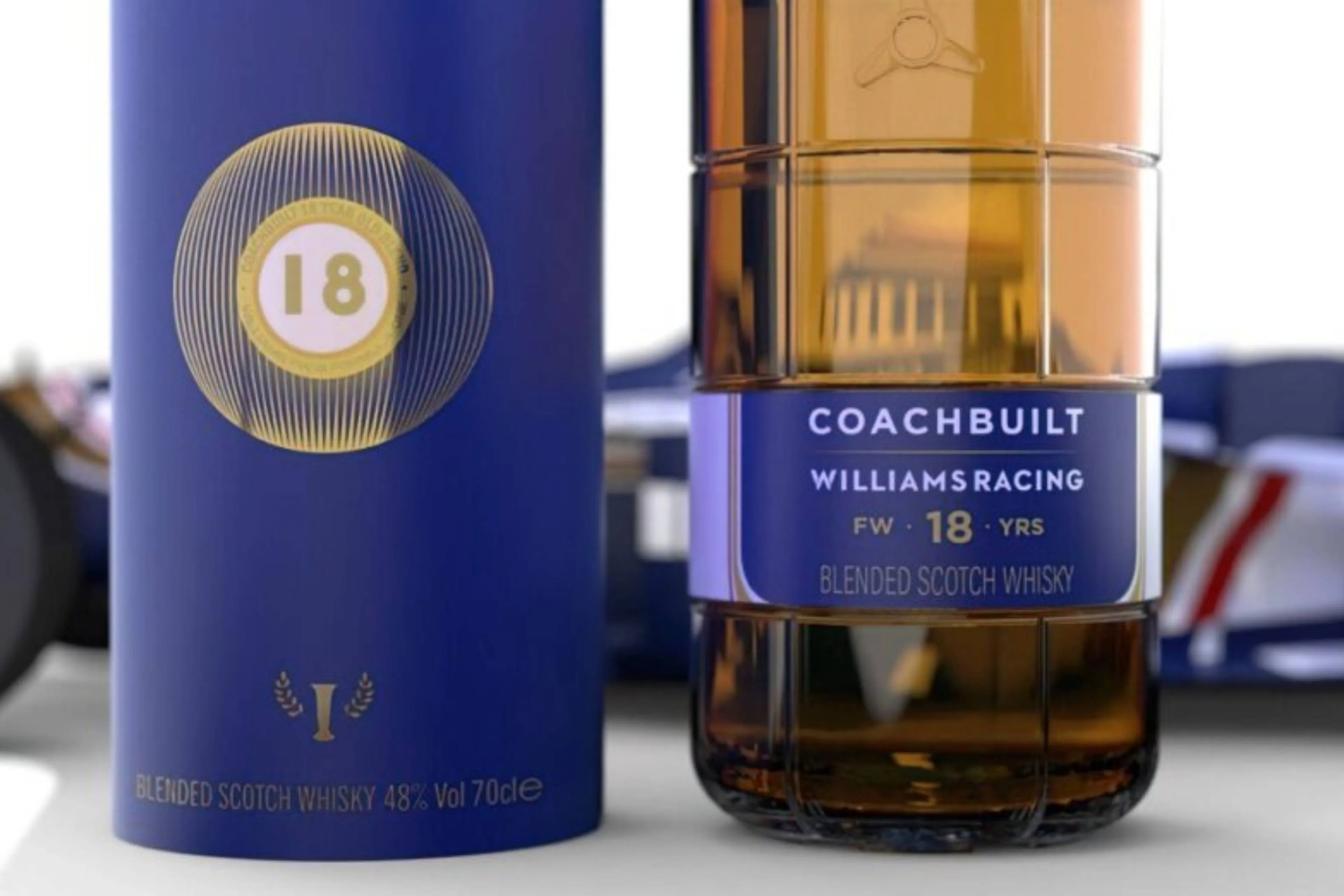 Coachbuilt whisky start met Formule 1 whiskyreeks rondom Williams Racing