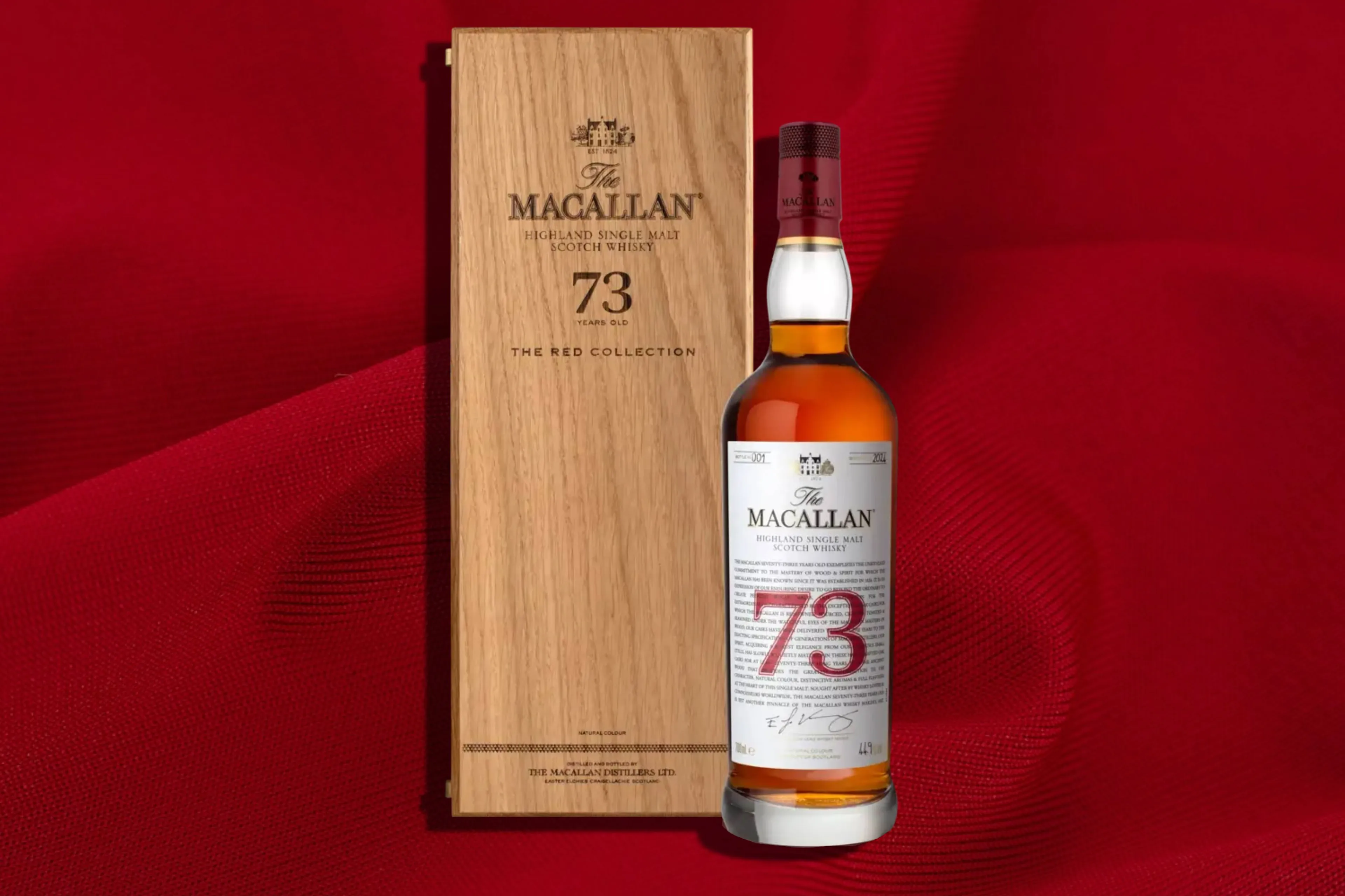 the macallan red collection 73 years old whisky