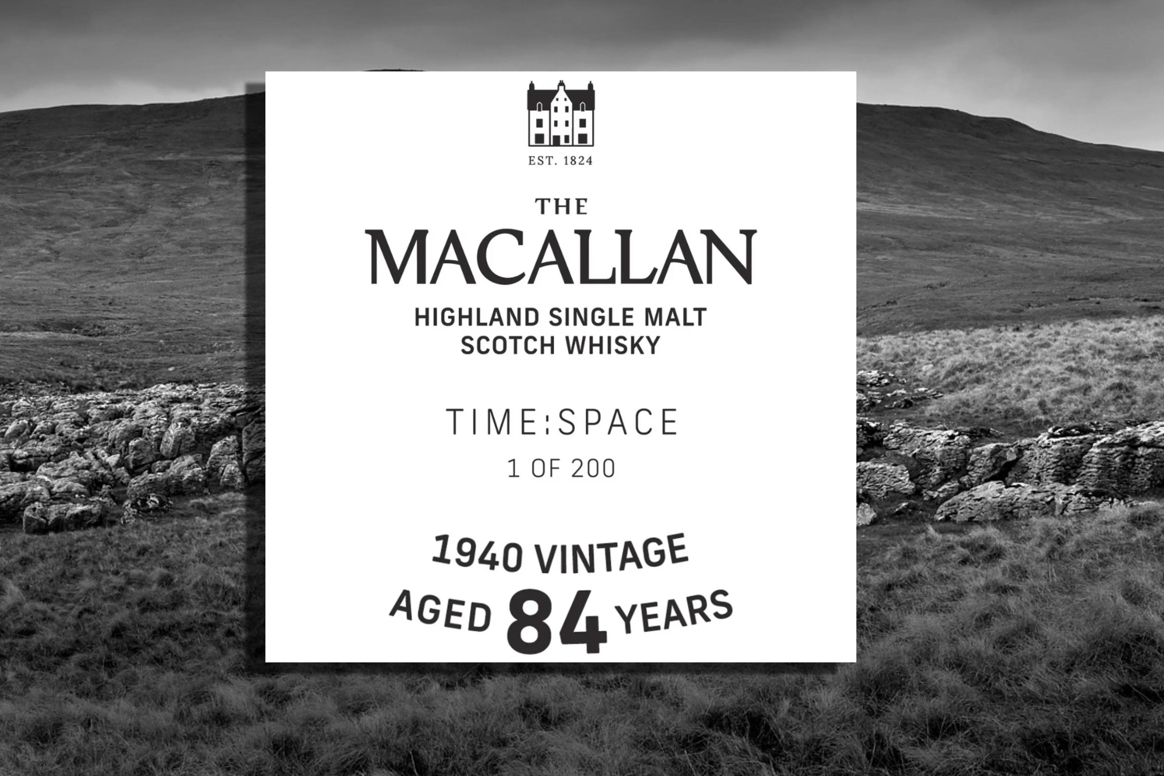the macallan time space 84 yo whisky