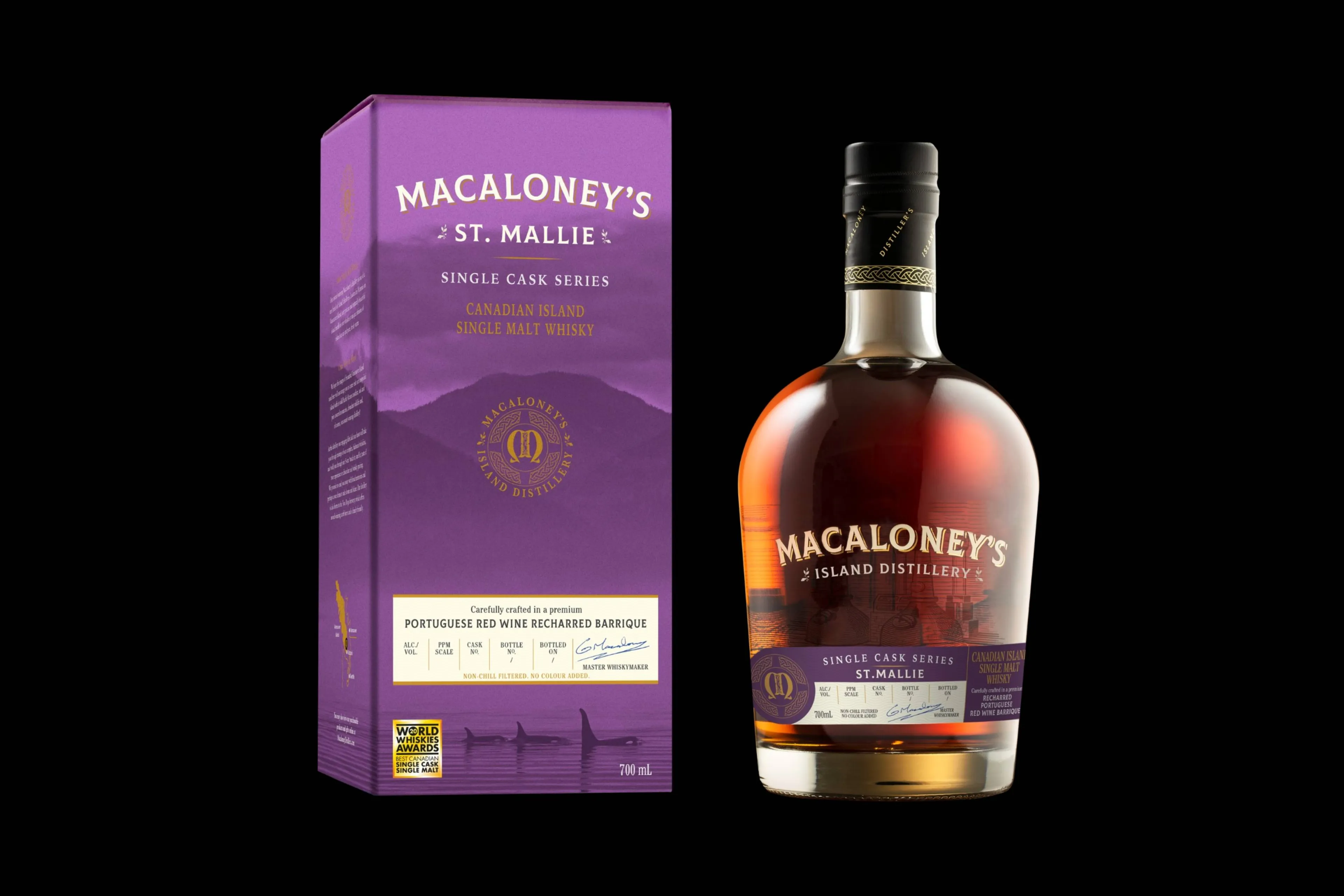 macaloney island distillers virgin wood st mallie