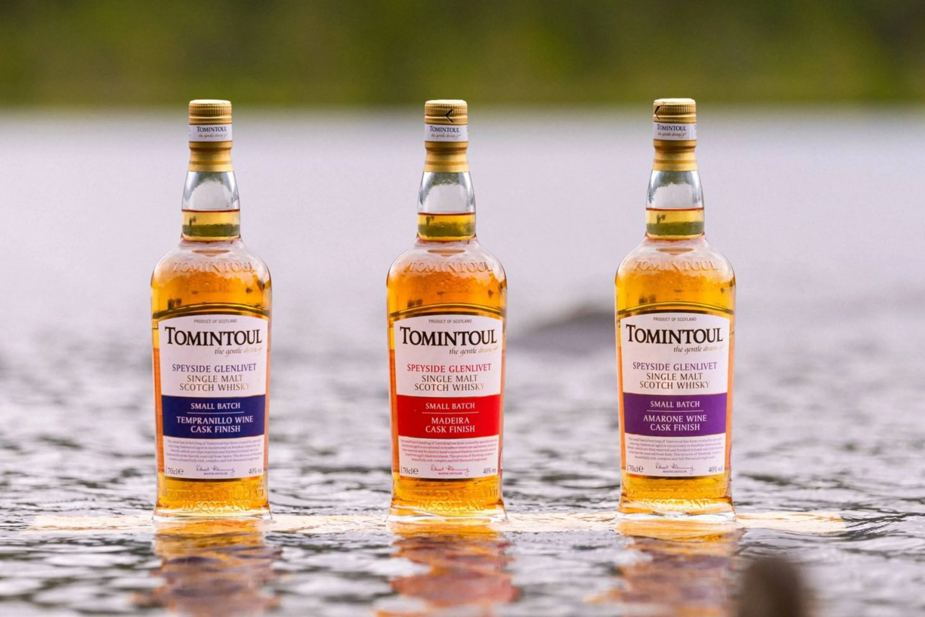 tomintoul cask finish collection whiskys
