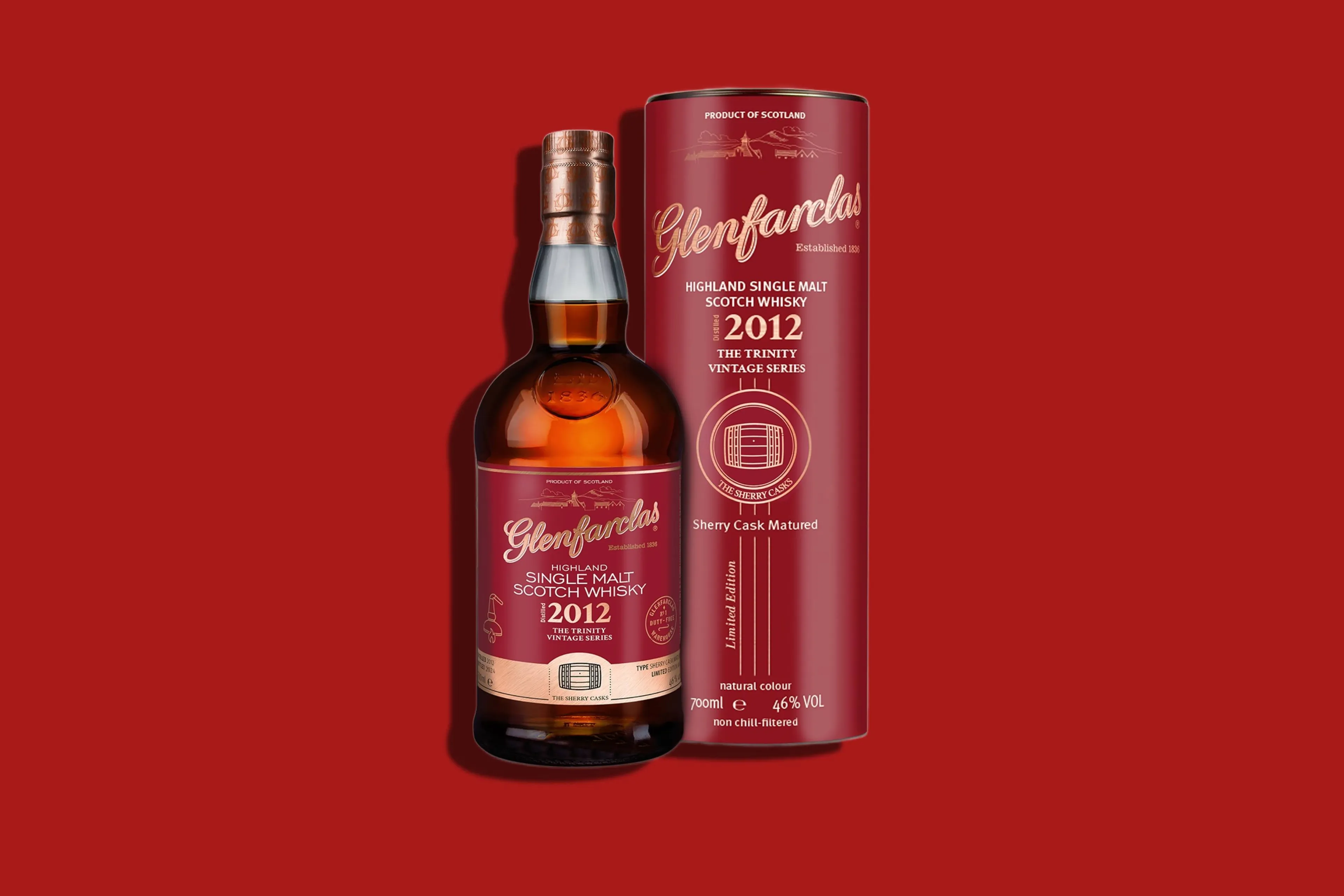 glenfarclas trinity vintage 2012 single malt whisky