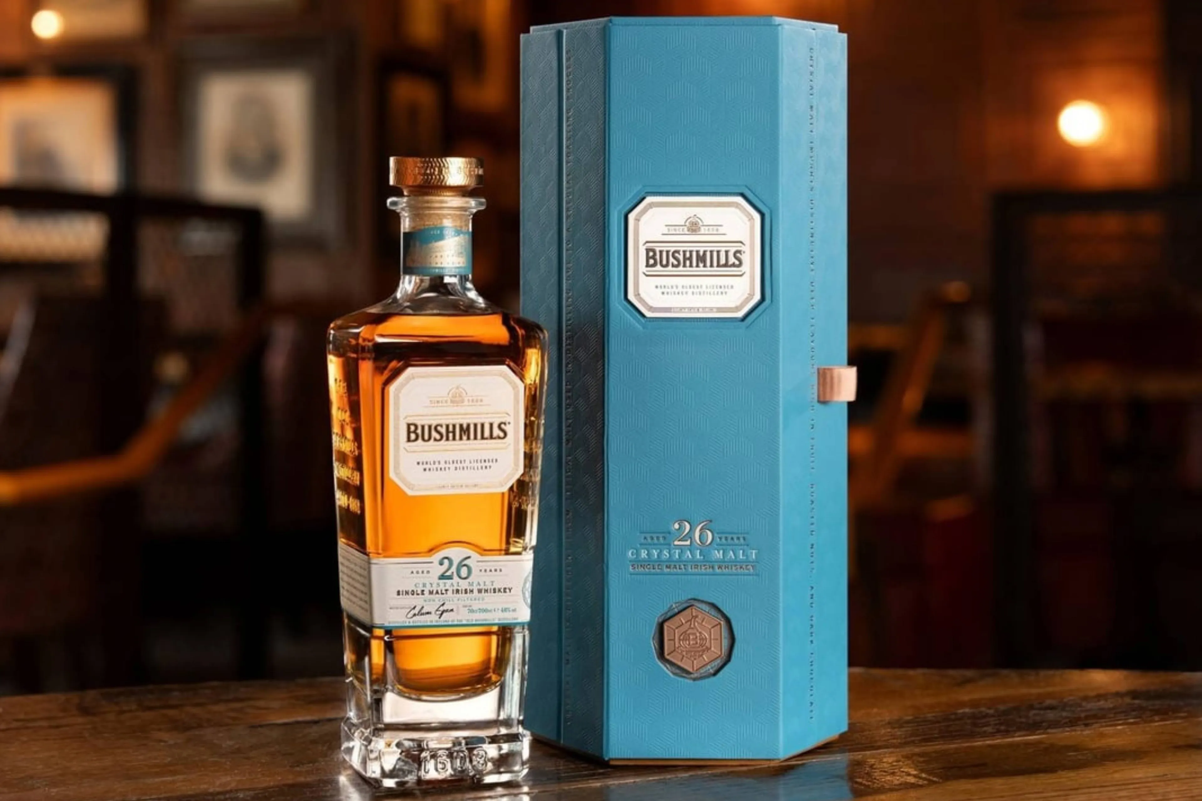 bushmills 26 year old crystal malt whiskey