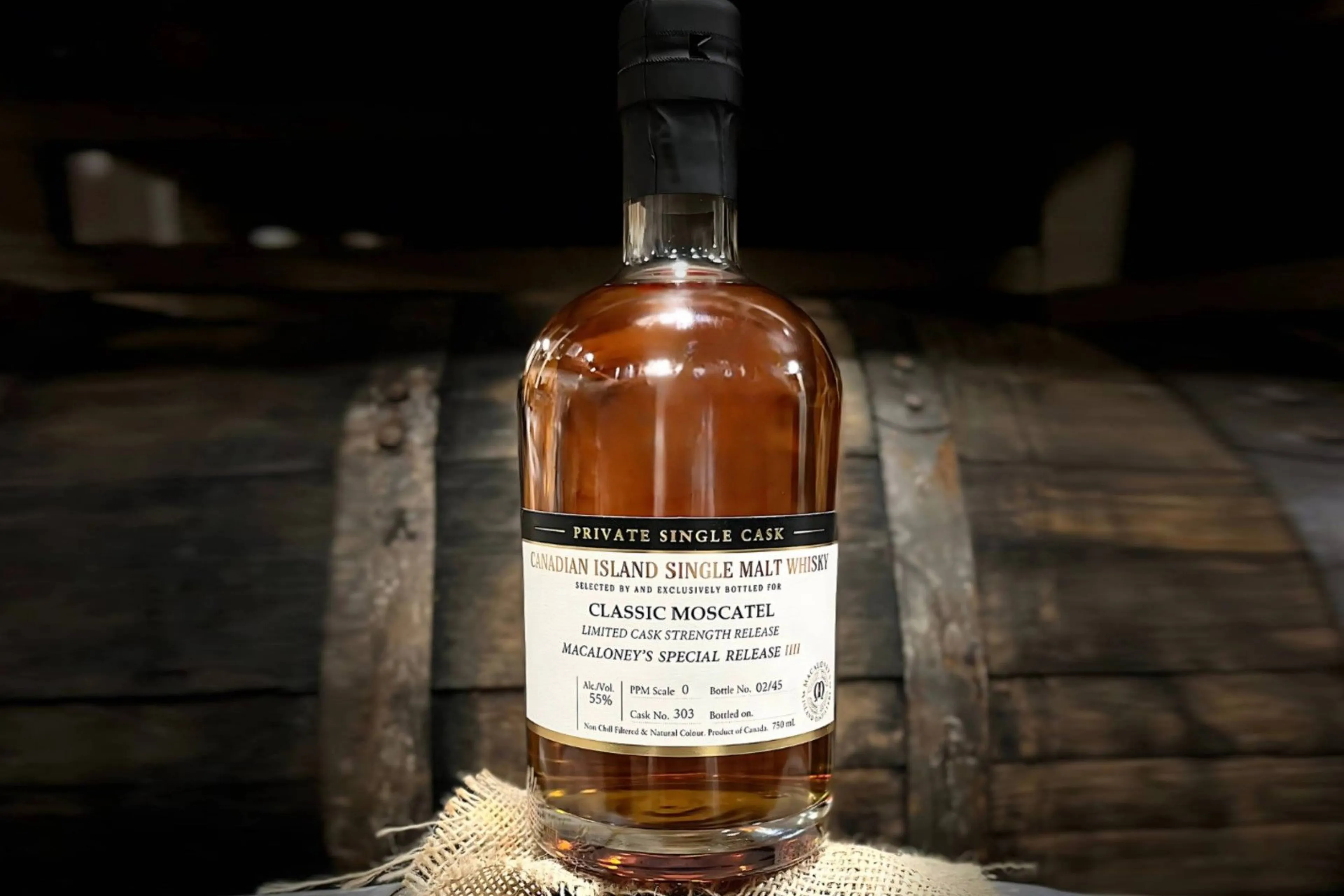 canadian island single malt whisky classic moscatel