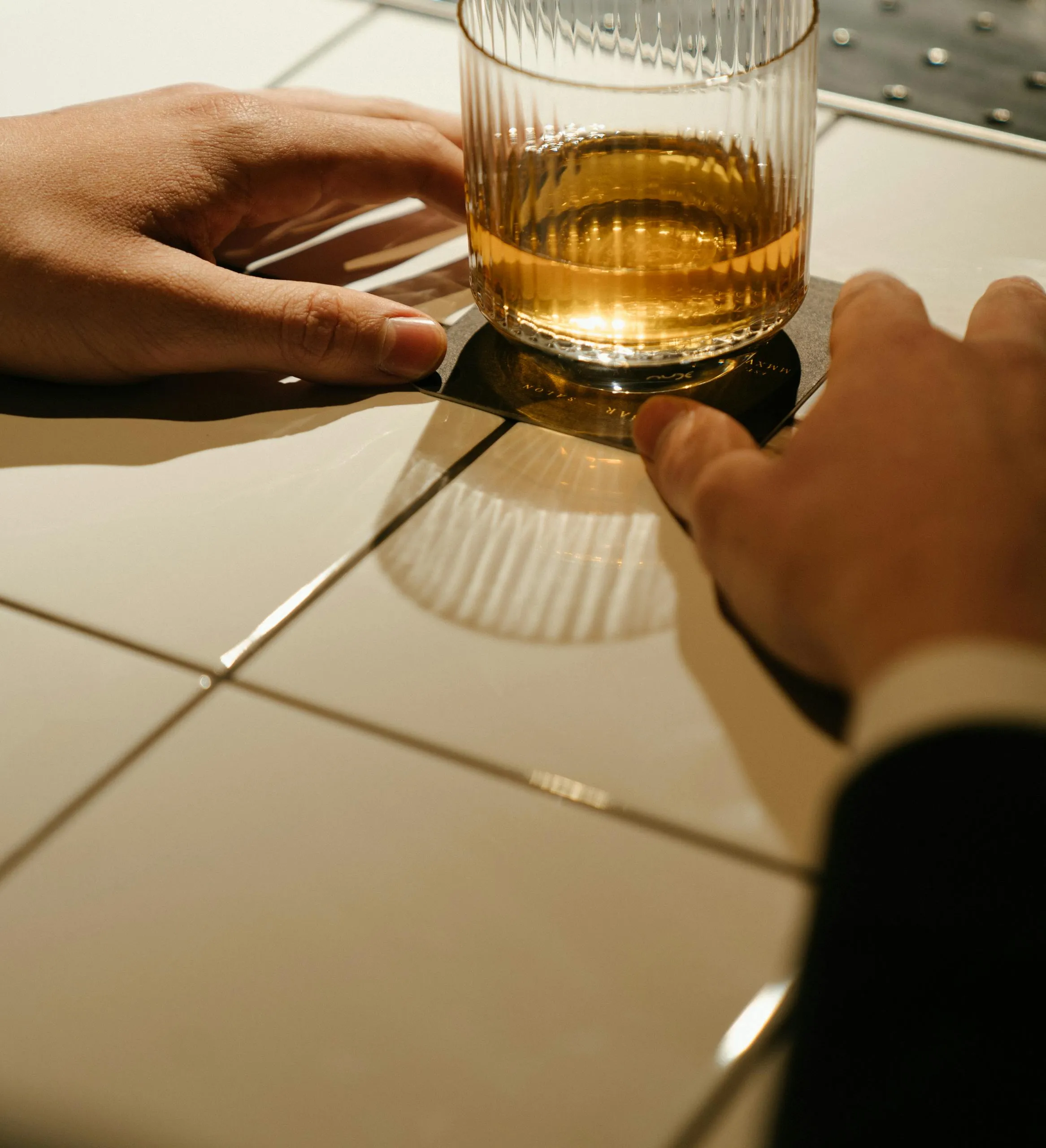 whisky in een glas