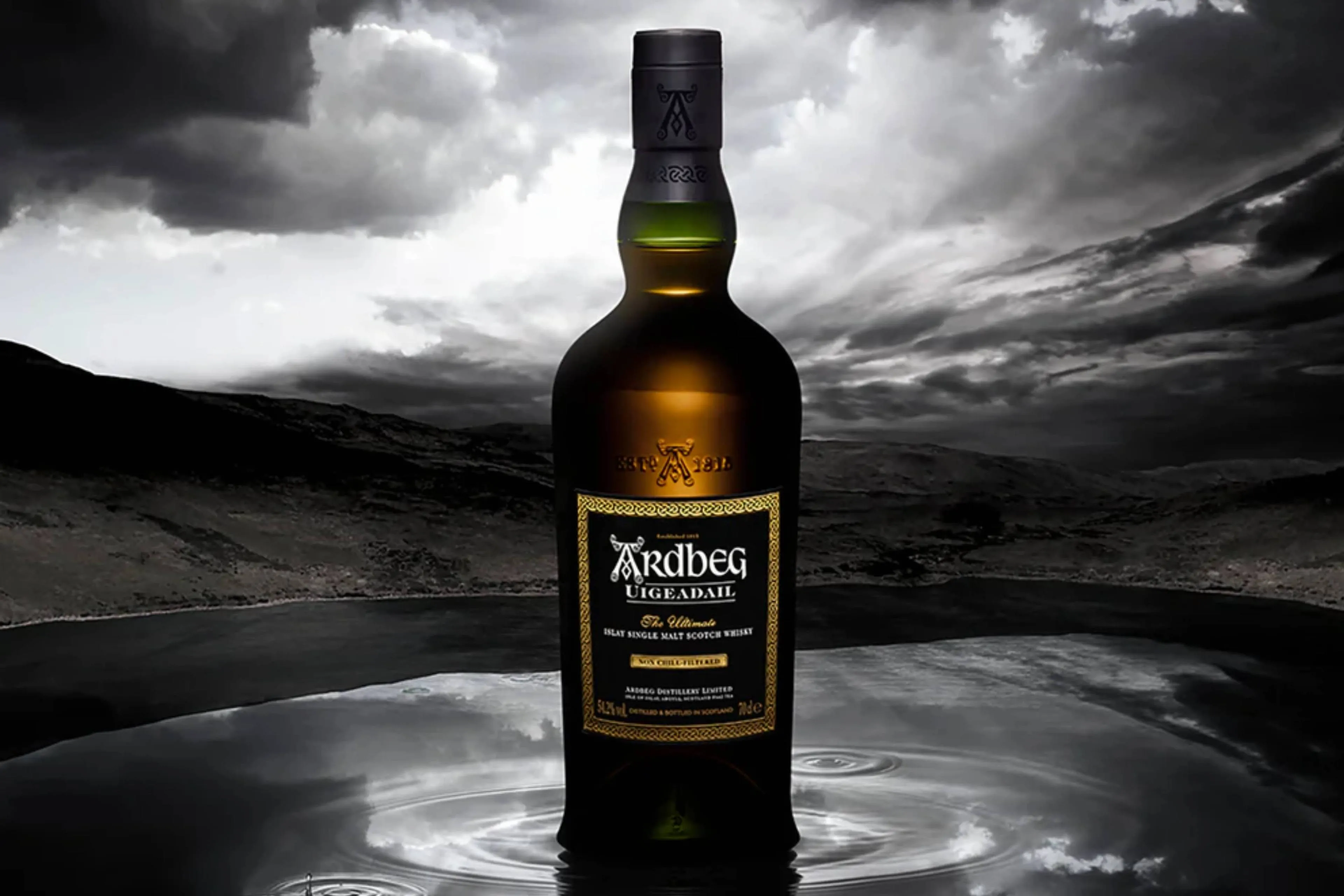 ardbeg uigeadail in het water