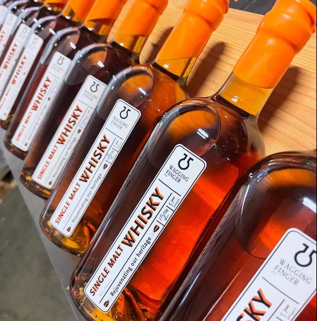 wagging finger whisky