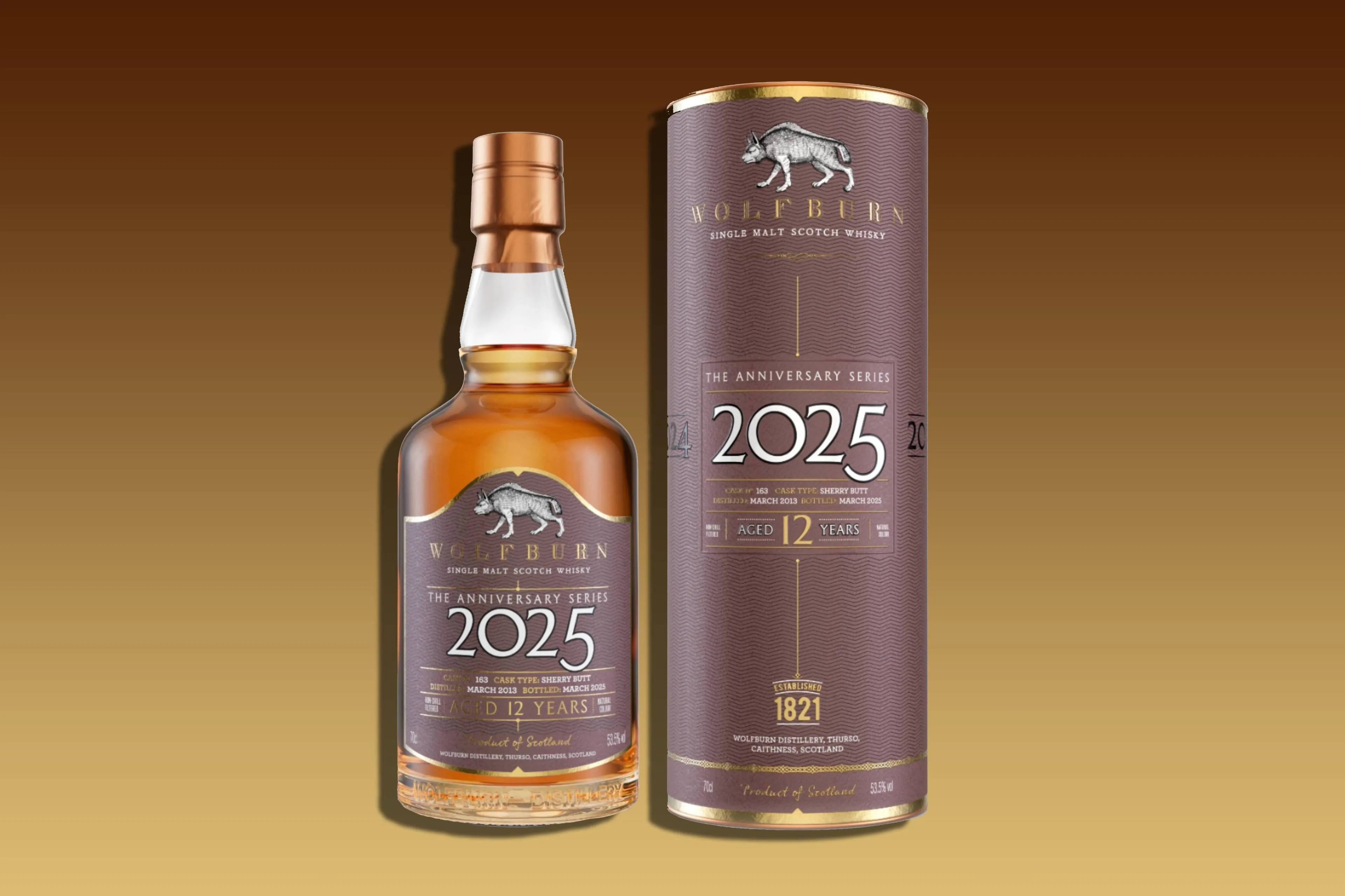 wolfburn 12 year old 2025 anniversary series whisky