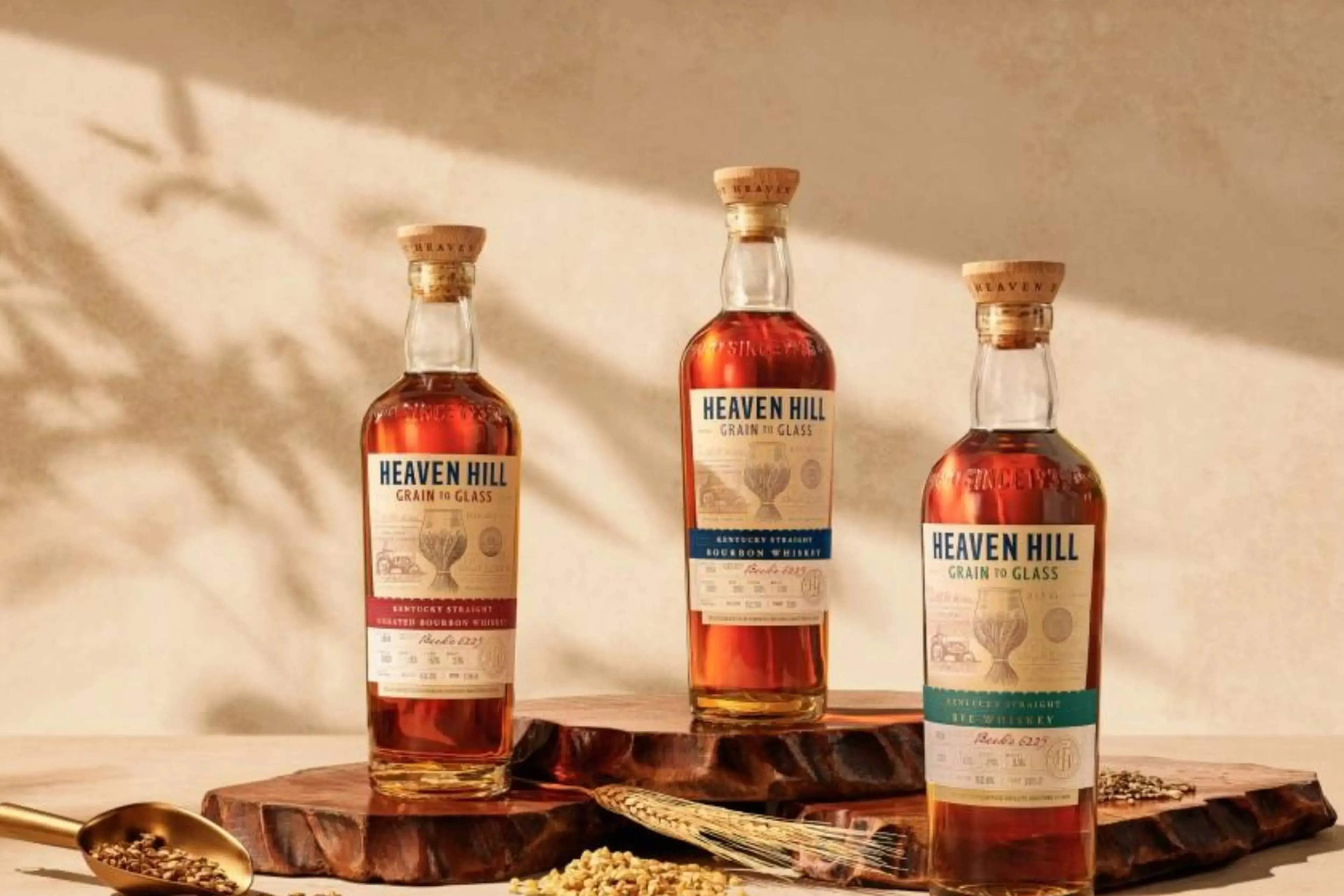 Heaven HiIl 20-25 GRain to Glass Wheated Bourbon whiskey