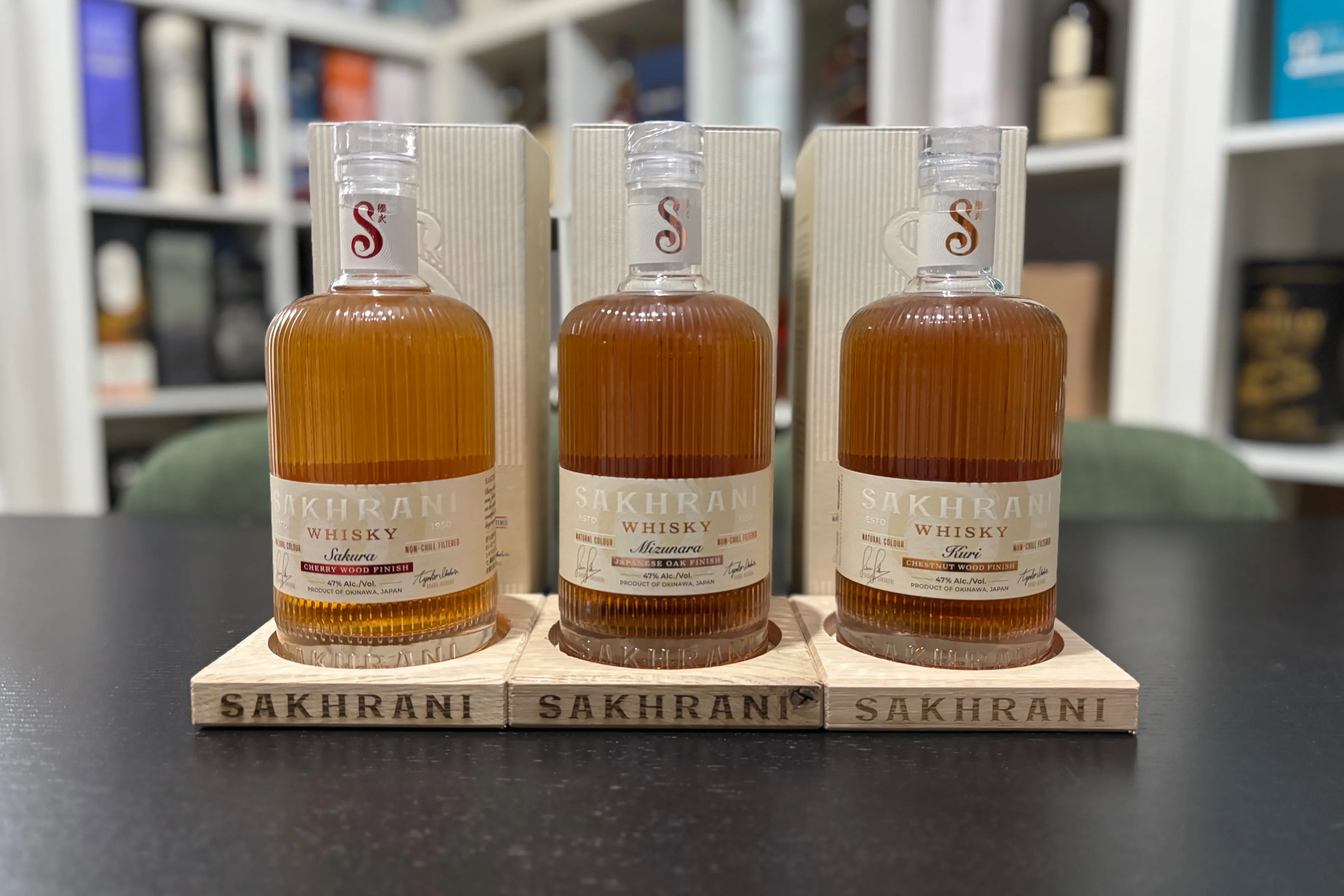 Sakhrani Whisky bottles