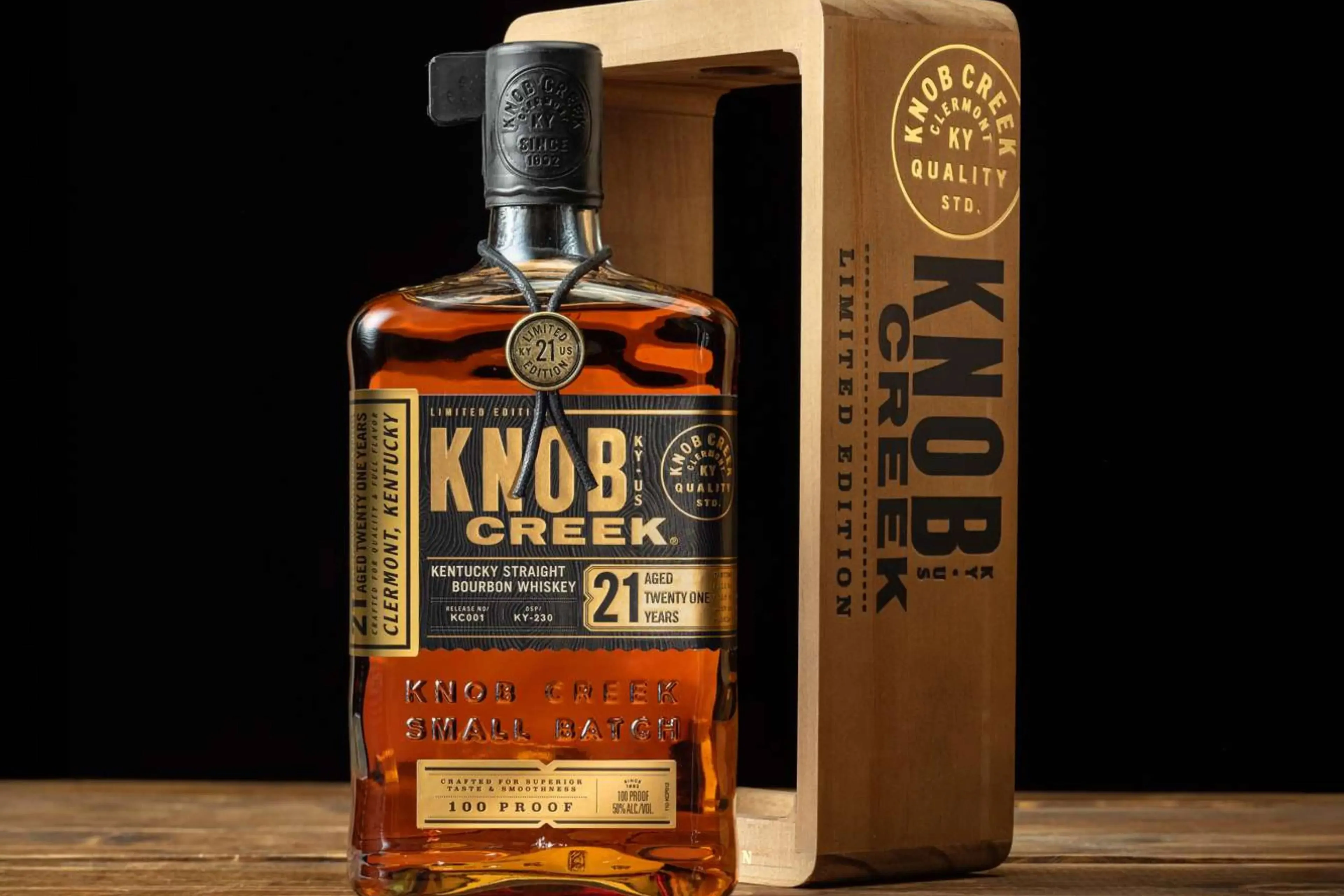 Knob Creek 21 YO whiskey