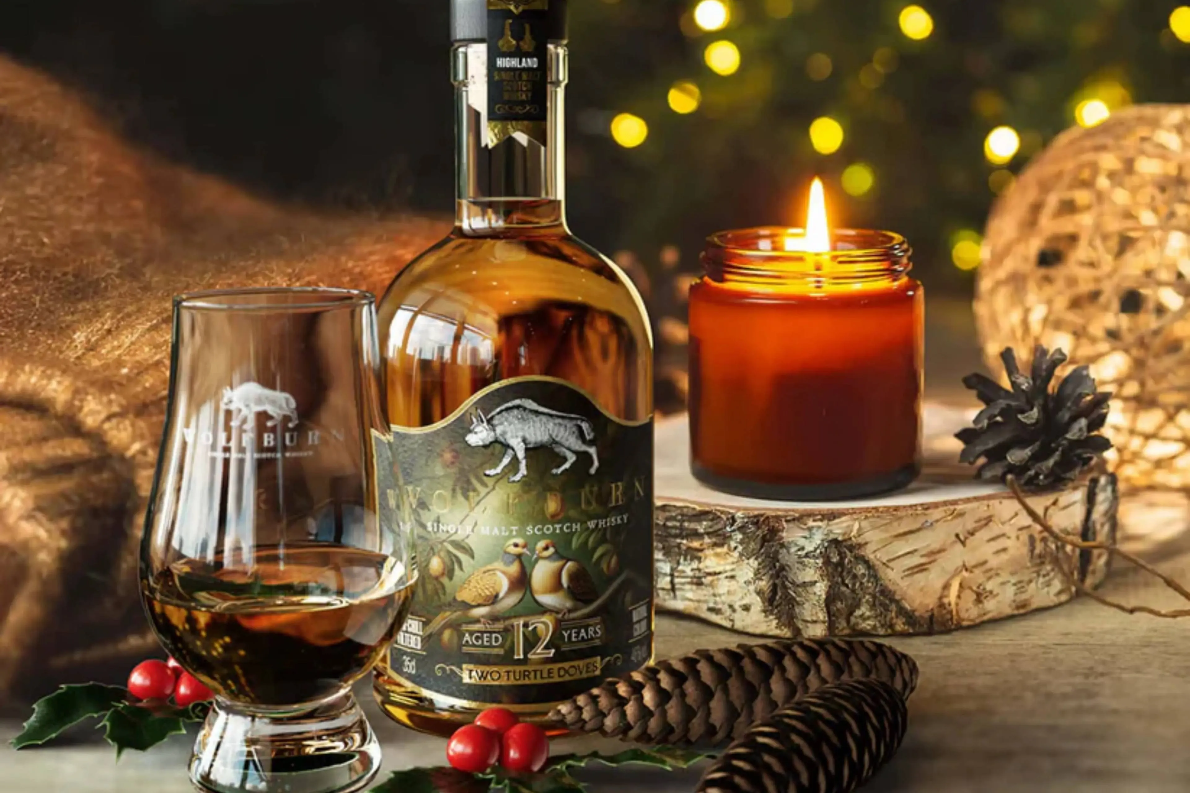 Wolfburn 12 YOTwo Doves single malt whisky