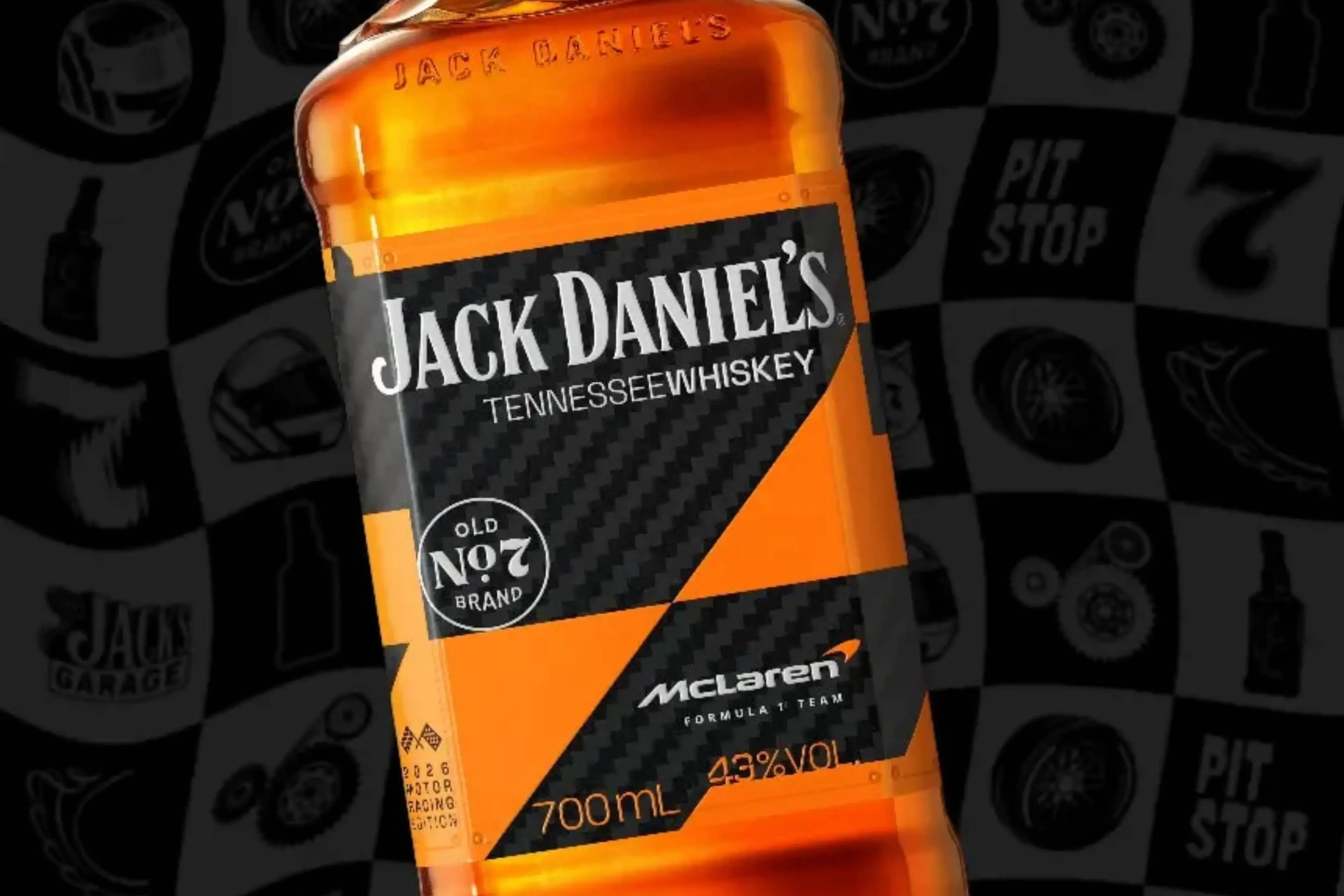 McLaren bereikt 1000e Grand Prix en Jack Daniel’s viert het met een opvallende whiskey