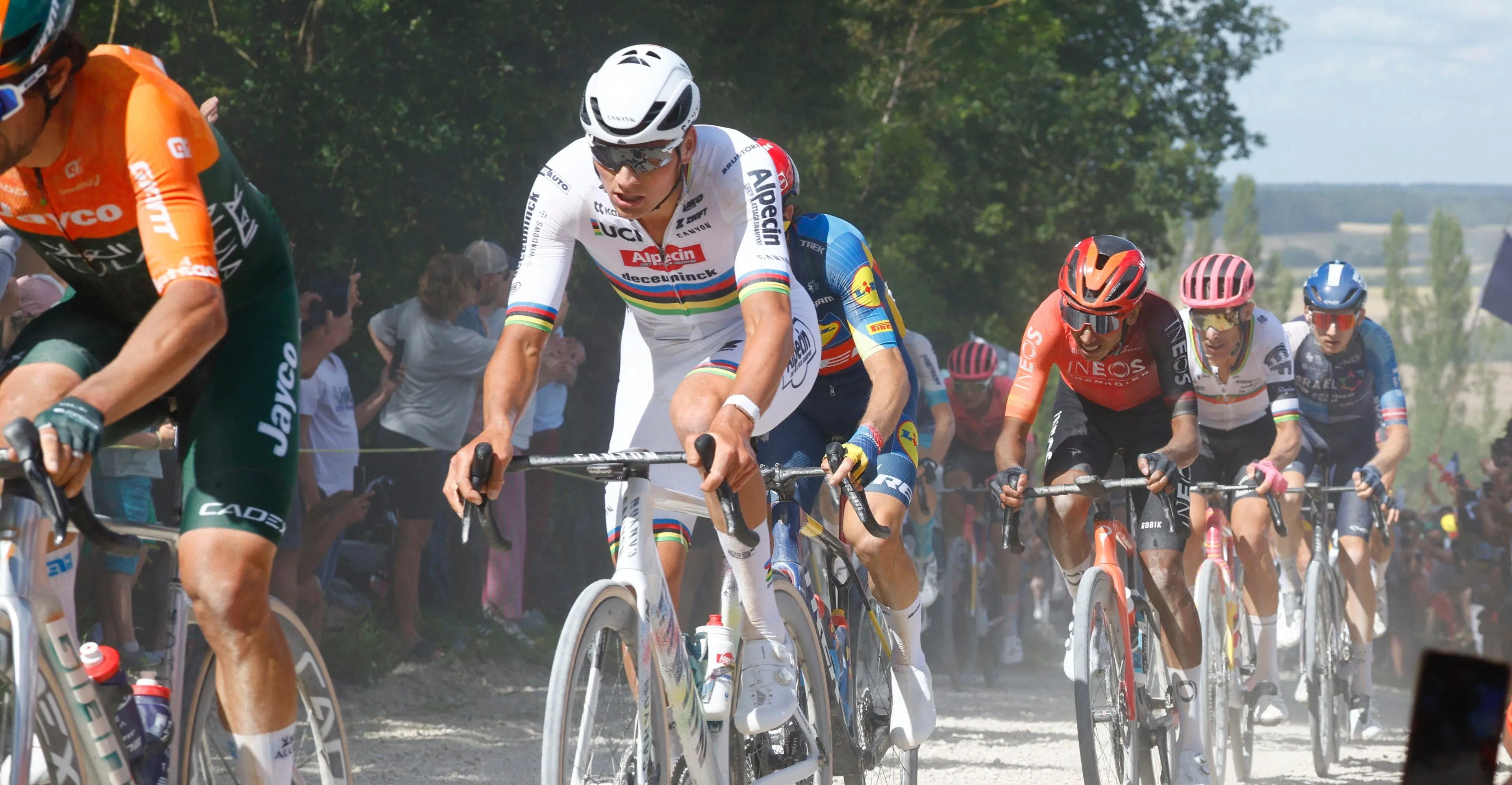 Dit is de indrukwekkende deelnemerslijst van het WK gravel in Leuven