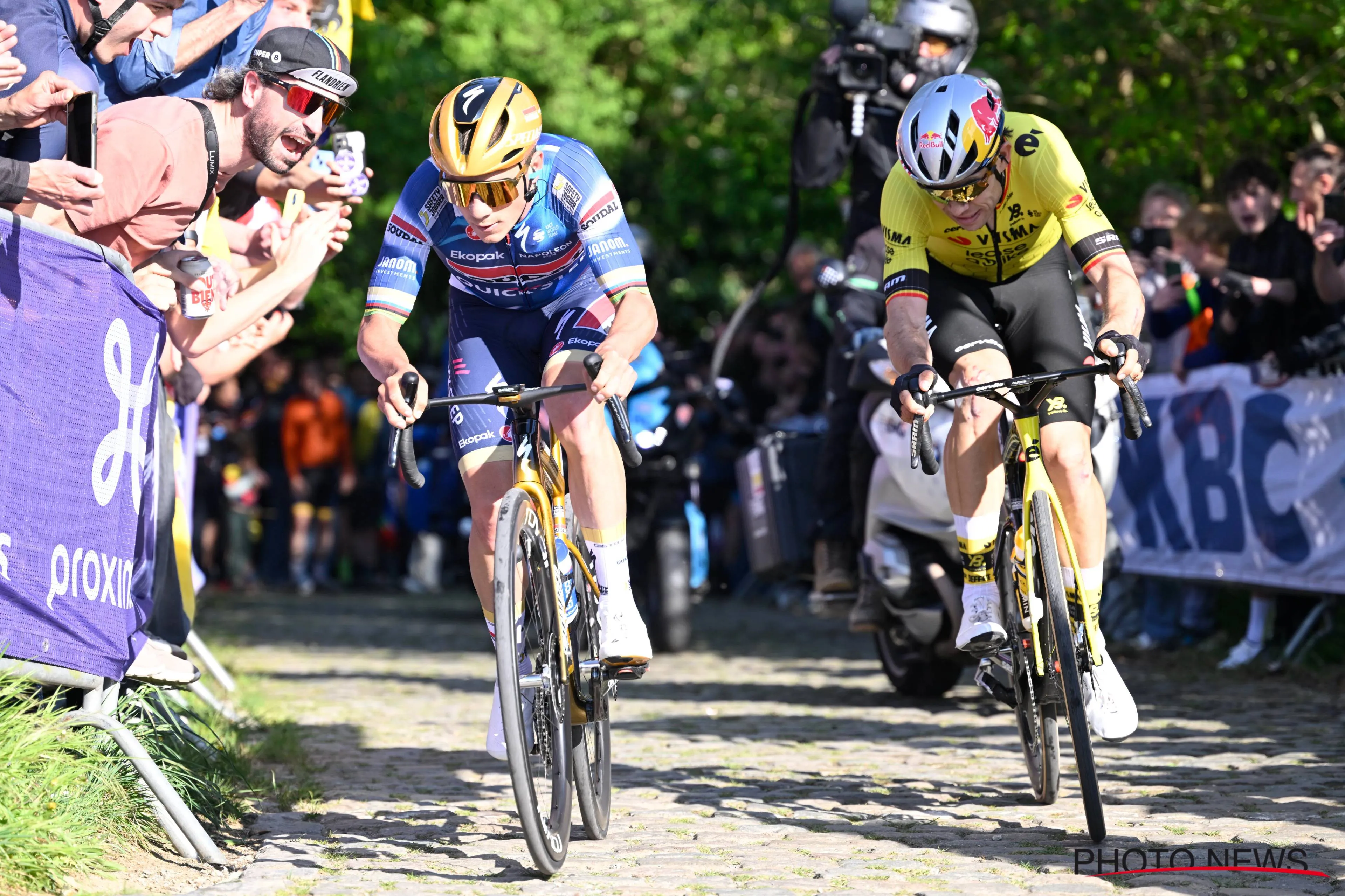 Remco Evenepoel onthult dat hij dealtje sloot met Wout van Aert tijdens Brabantse Pijl
