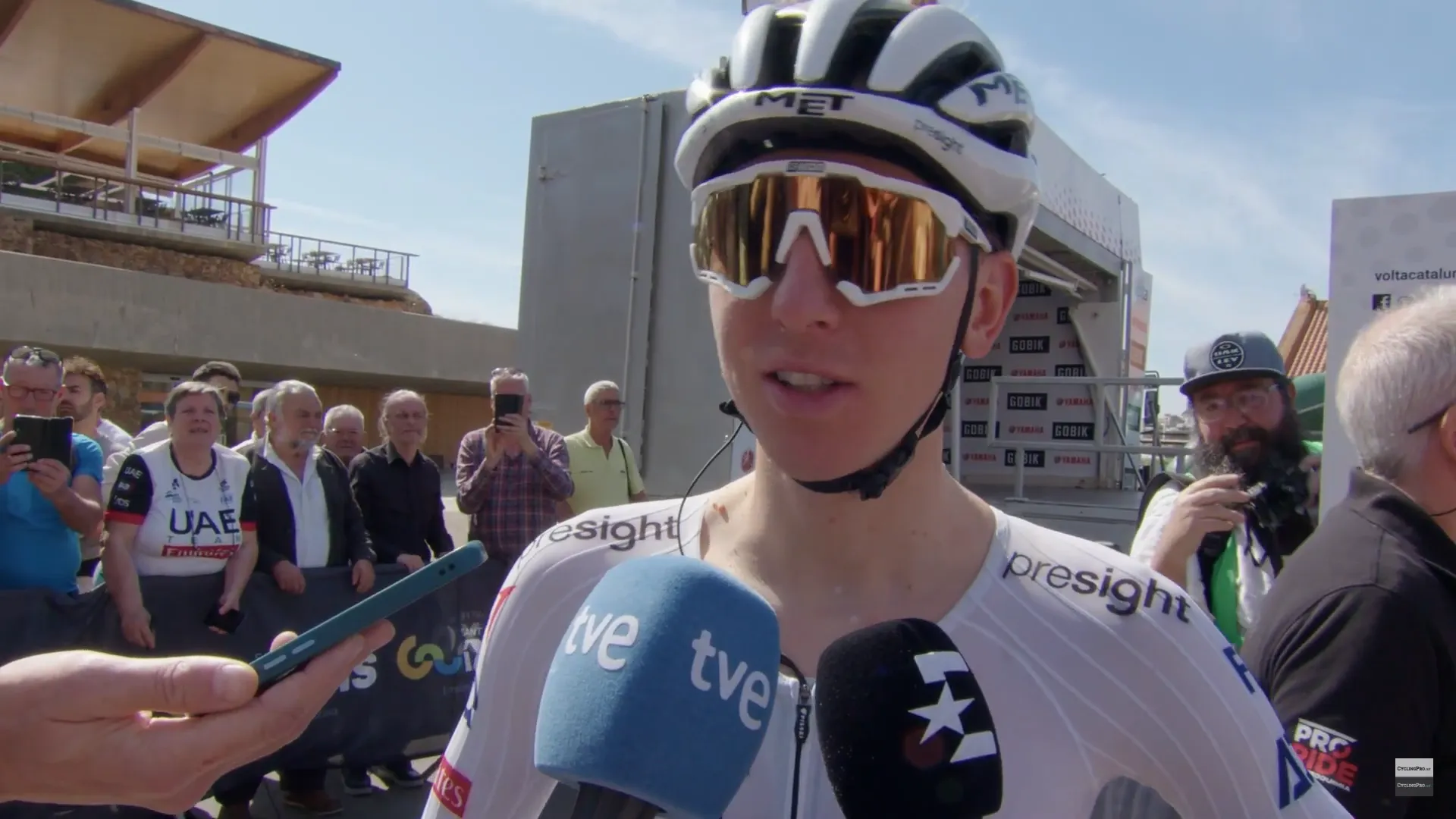 "Het was een erg zware slotklim" - Tadej Pogacar benadrukt dat tweede dominante etappezege in Volta a Catalunya verre van gemakkelijk was