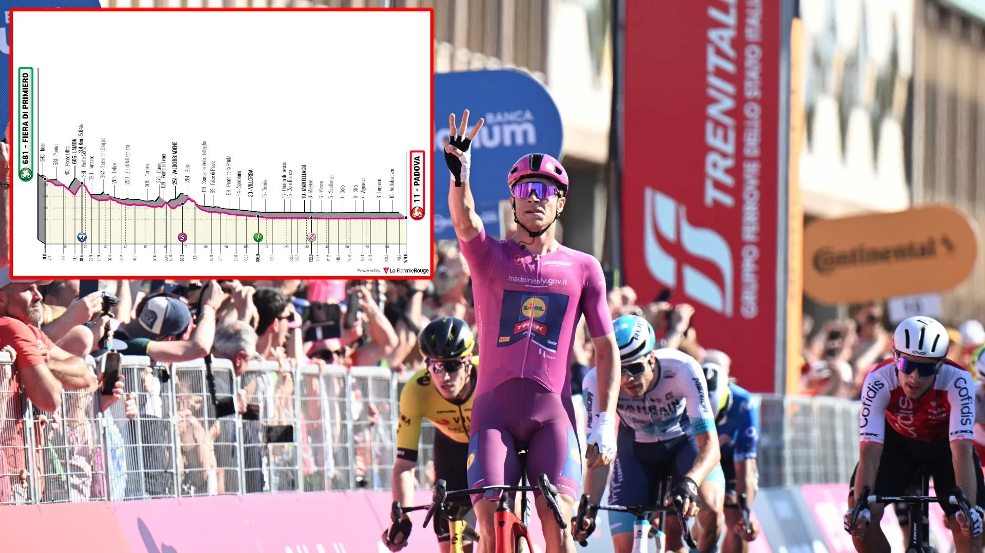 VOORBESCHOUWING | Giro d'Italia 2024 etappe 18 - Kan Jonathan Milan weer toeslaan of wint de kopgroep opnieuw op vlakke dag?