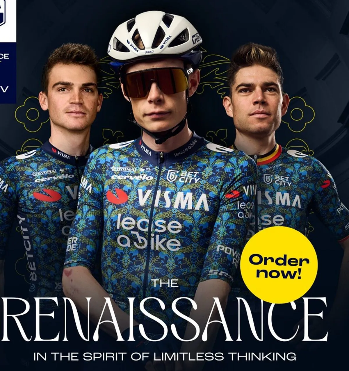 VIDEO: Team Visma | Lease a Bike onthult nieuw 'Renaissance' shirt voor Tour de France 2024
