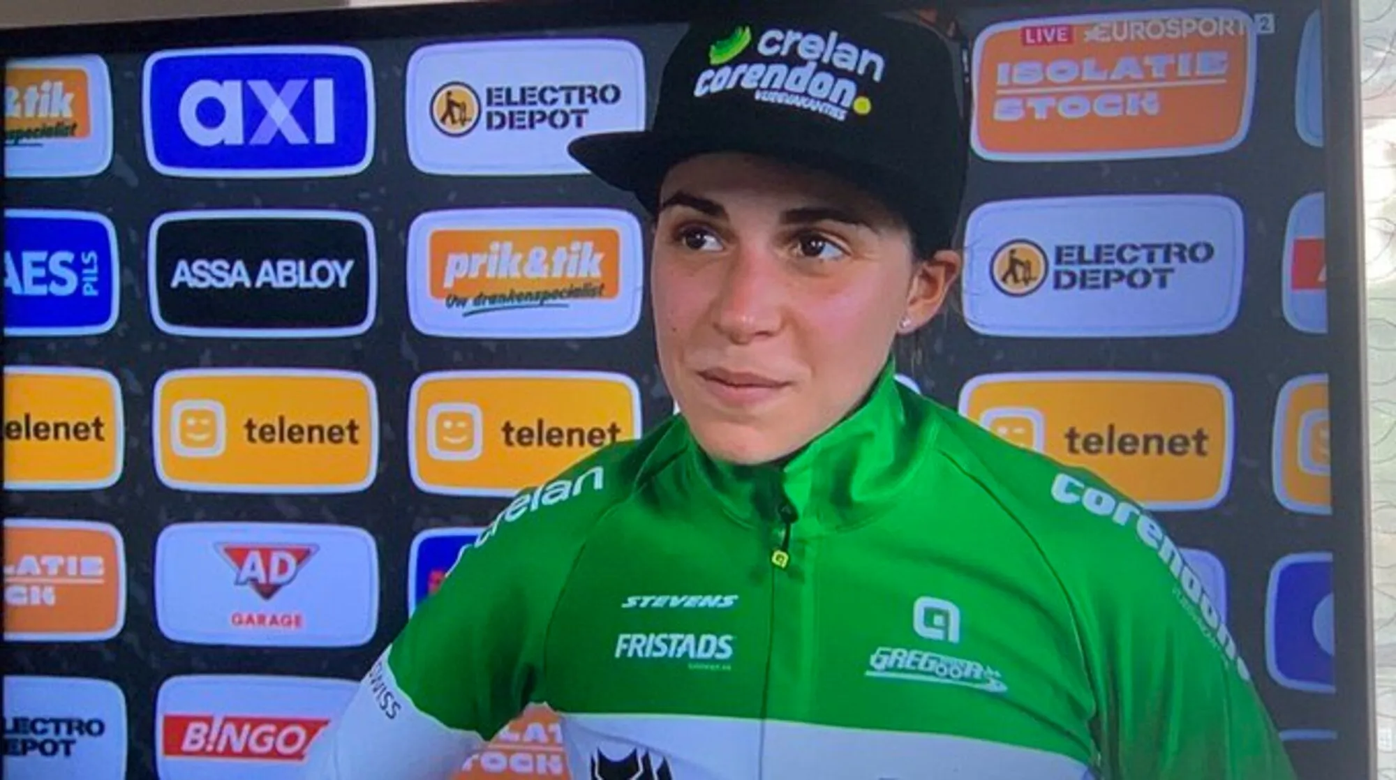 "Het is mijn eerste podium, dus ik ben echt blij" - Italiaans kampioene reageert op sterk Superprestige-resultaat